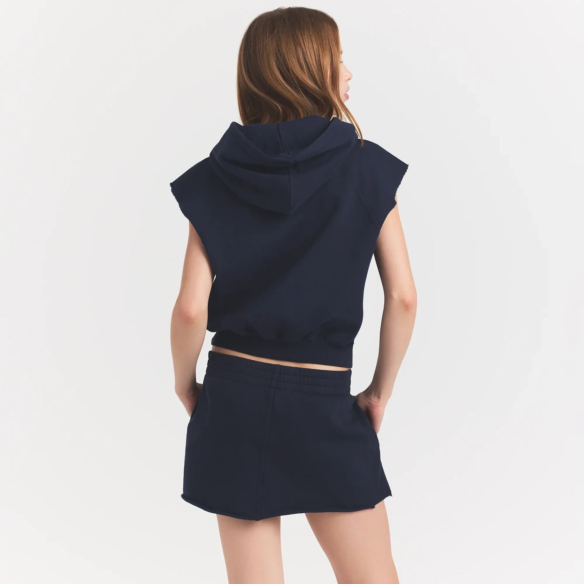 BOYFRIEND FLEECE MUSCLE PULLOVER | NAVY - Image 5
