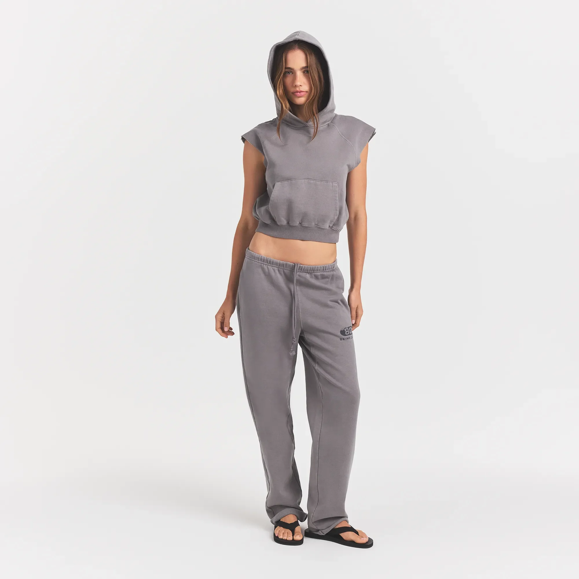 BOYFRIEND FLEECE MUSCLE PULLOVER | SHADOW - Image 2