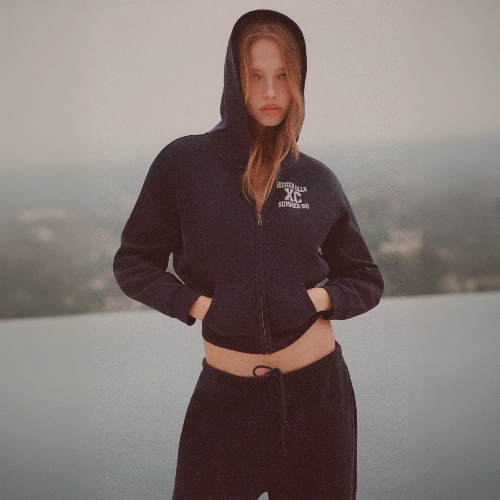 BOYFRIEND FLEECE STRAIGHT LEG PANT | NAVY - Image 5