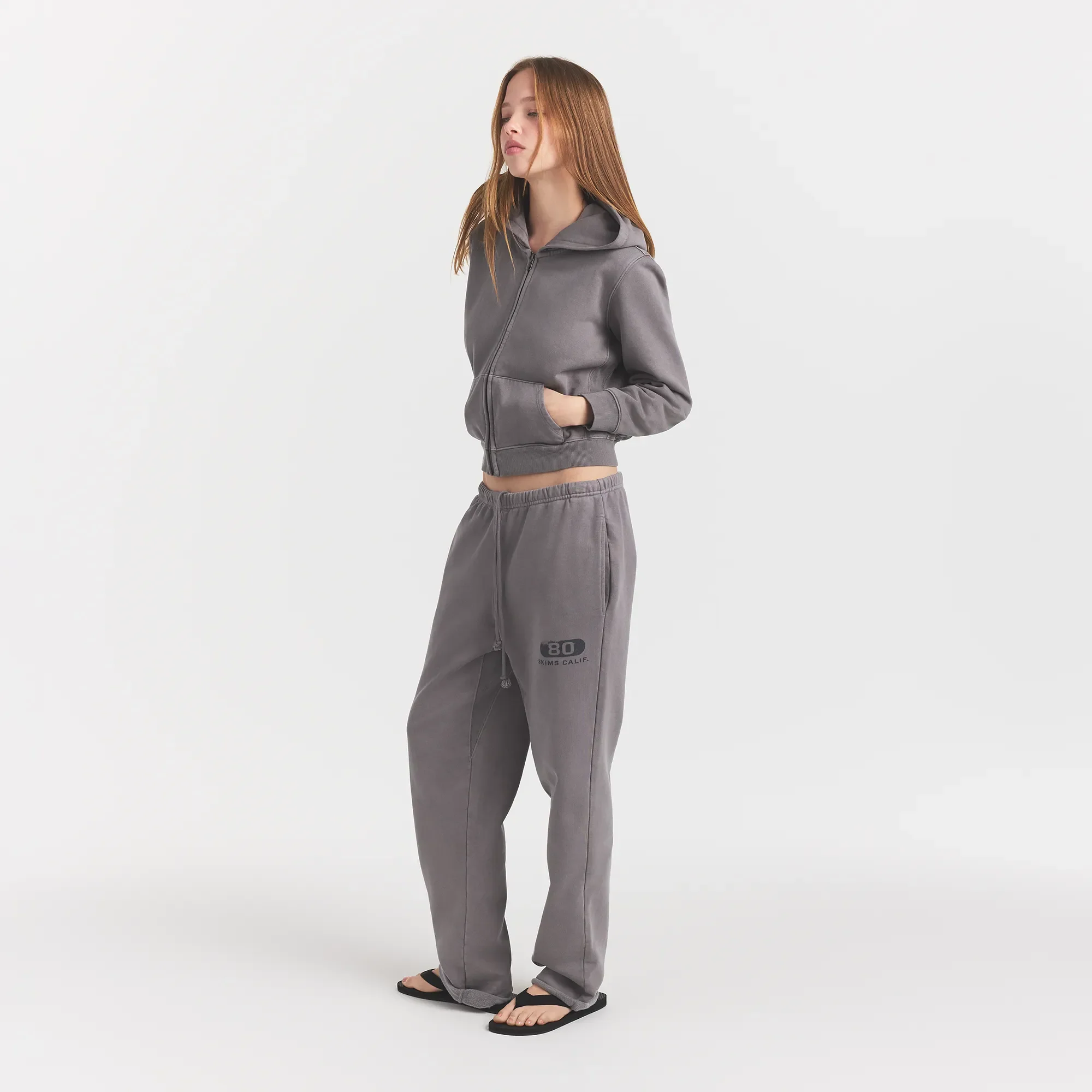 BOYFRIEND FLEECE STRAIGHT LEG PANT | SHADOW EIGHTY SKIMS - Image 5
