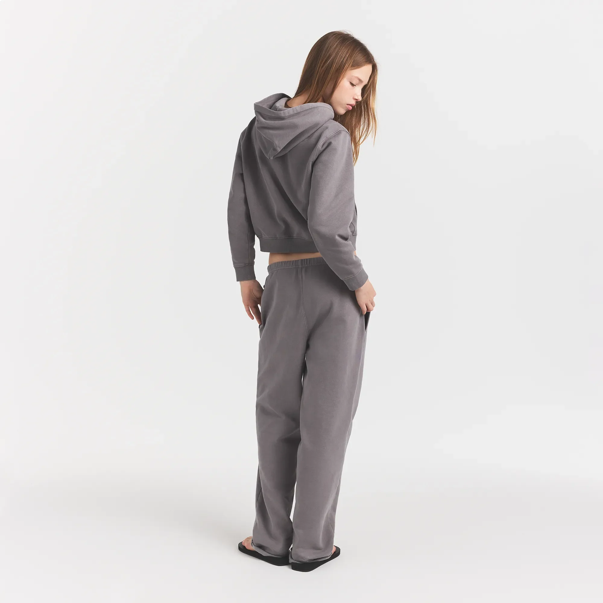 BOYFRIEND FLEECE STRAIGHT LEG PANT | SHADOW EIGHTY SKIMS - Image 6