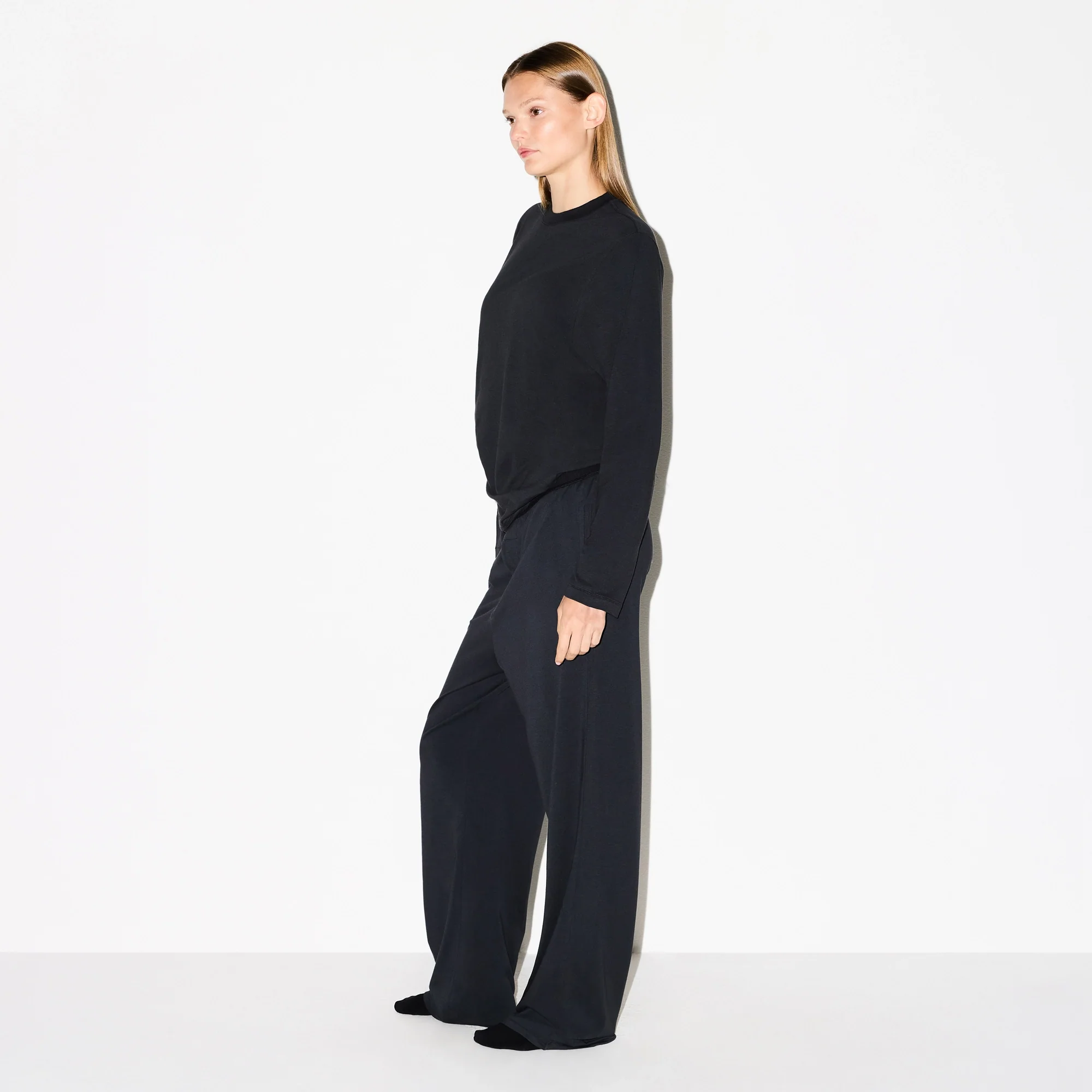BOYFRIEND LONG SLEEVE T-SHIRT | ONYX - Image 4