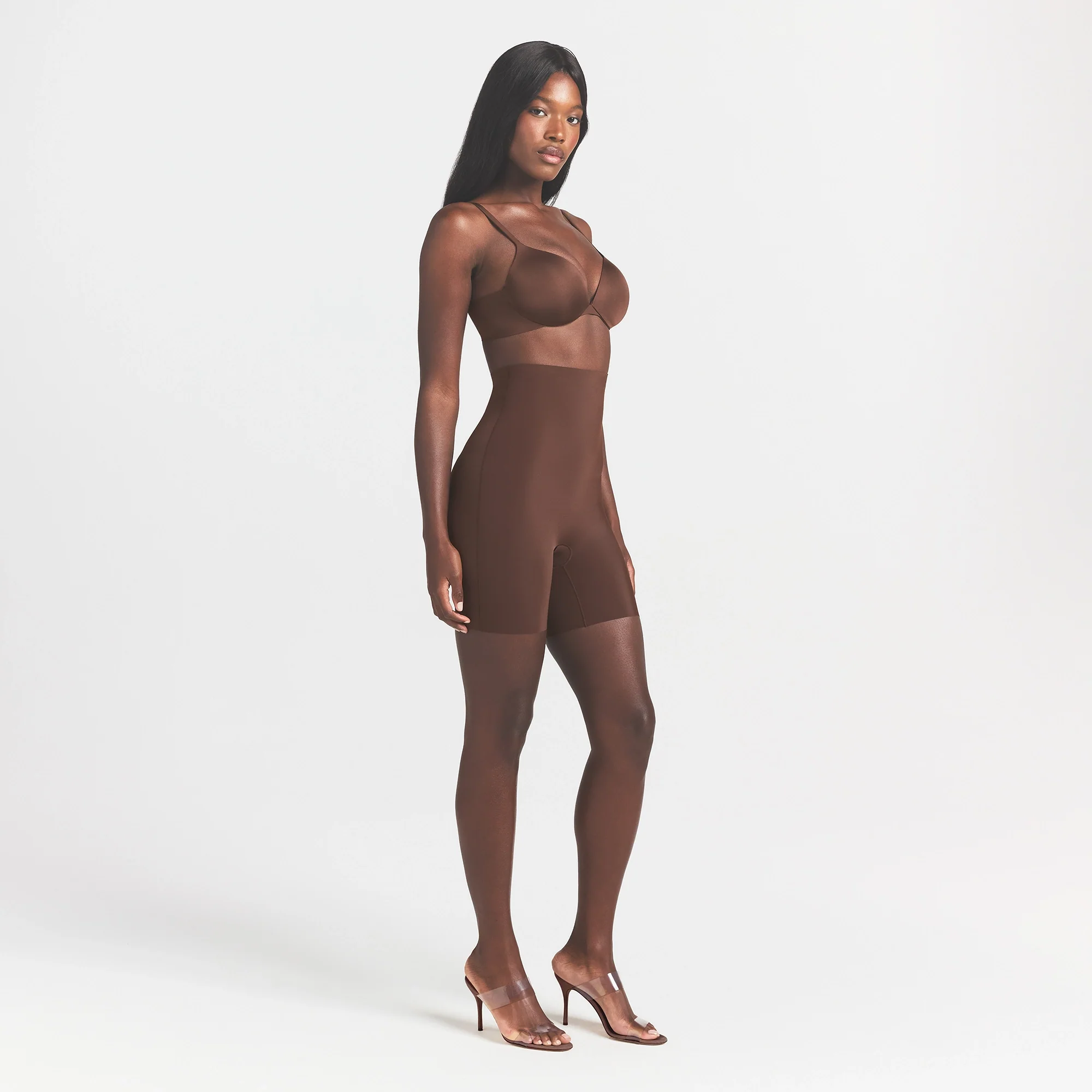 COOL SHAPEWEAR HIGH-WAISTED SHORT | COCOA - Image 3