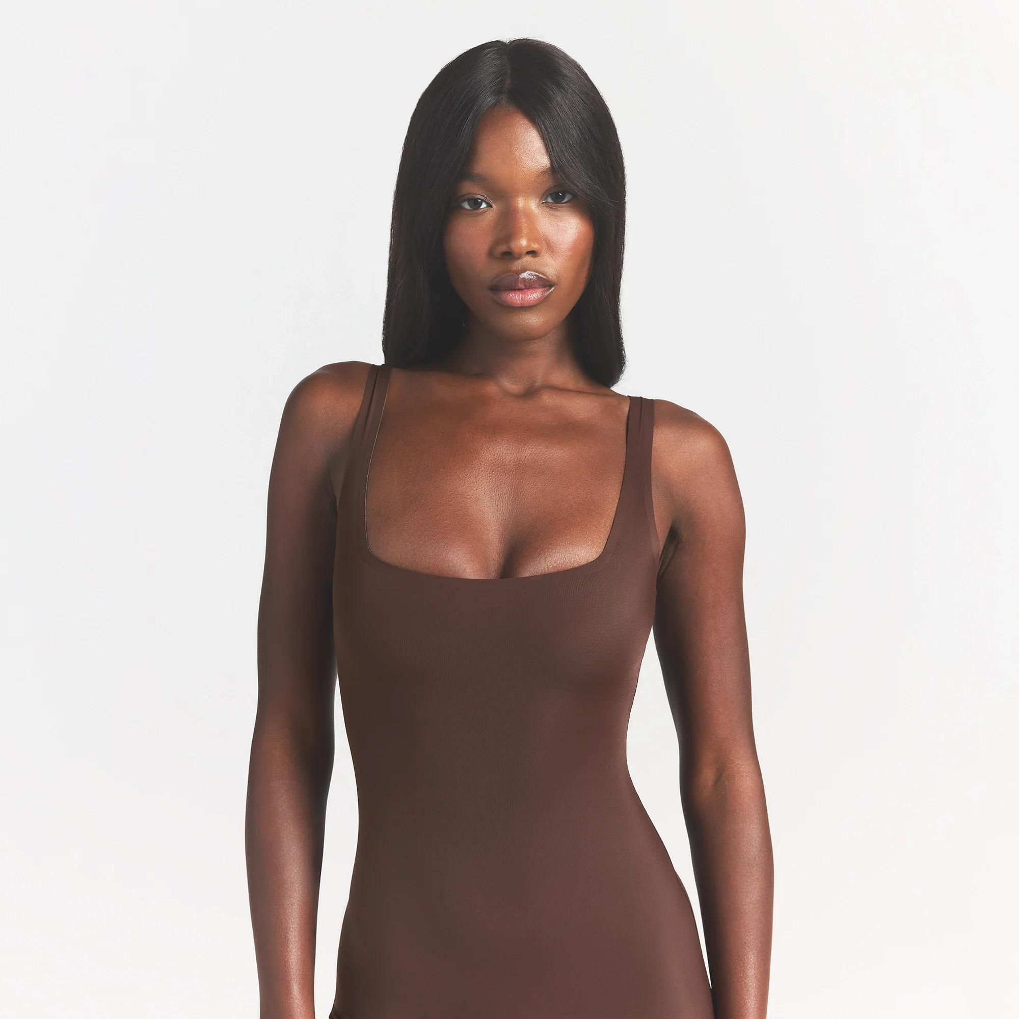 COOL SHAPEWEAR MID THIGH BODYSUIT | COCOA - Image 3