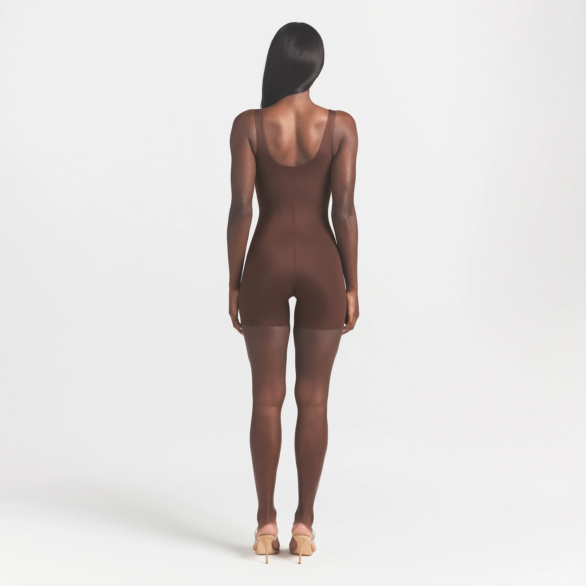 COOL SHAPEWEAR MID THIGH BODYSUIT | COCOA - Image 5