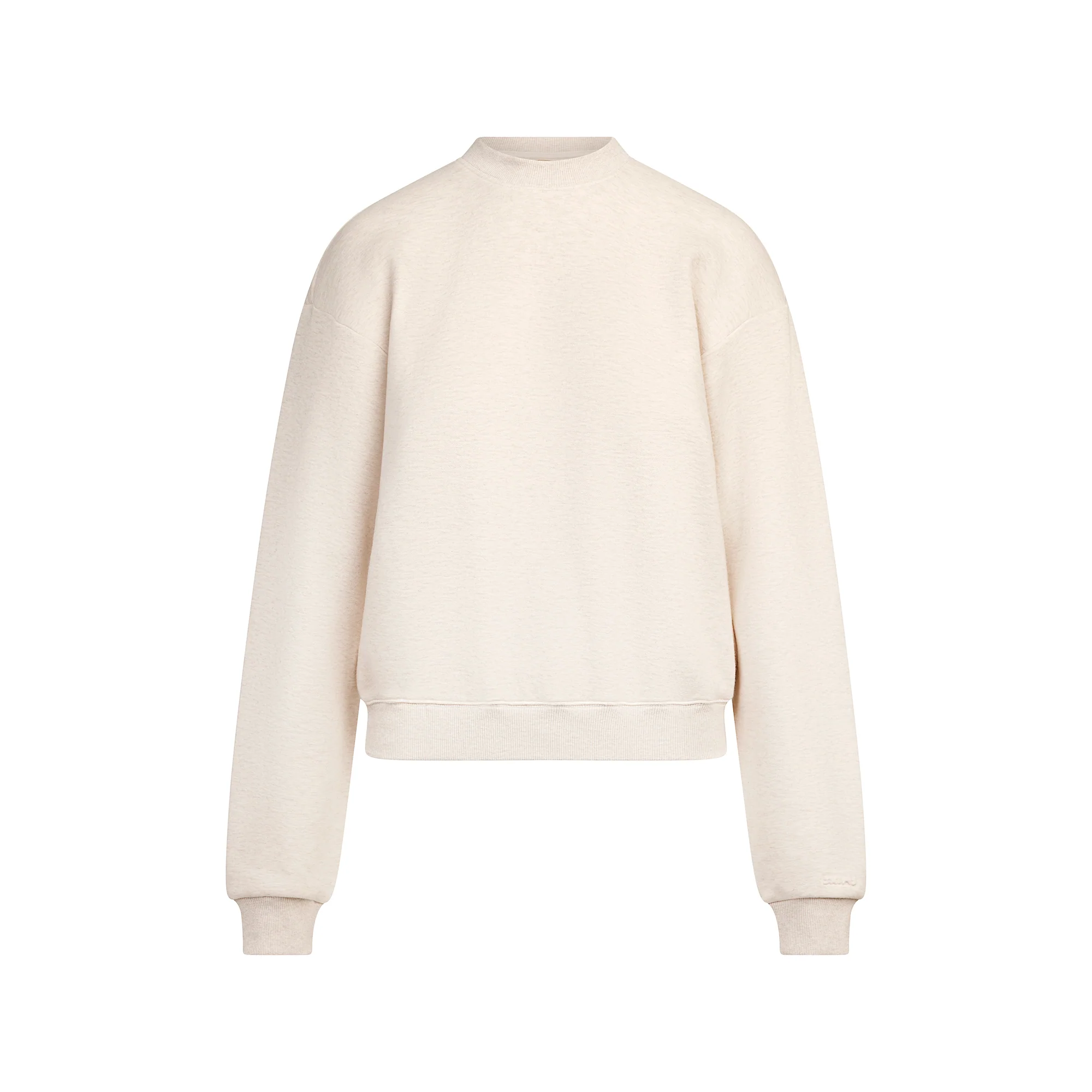 COTTON FLEECE CLASSIC CREWNECK | OATMEAL HEATHER