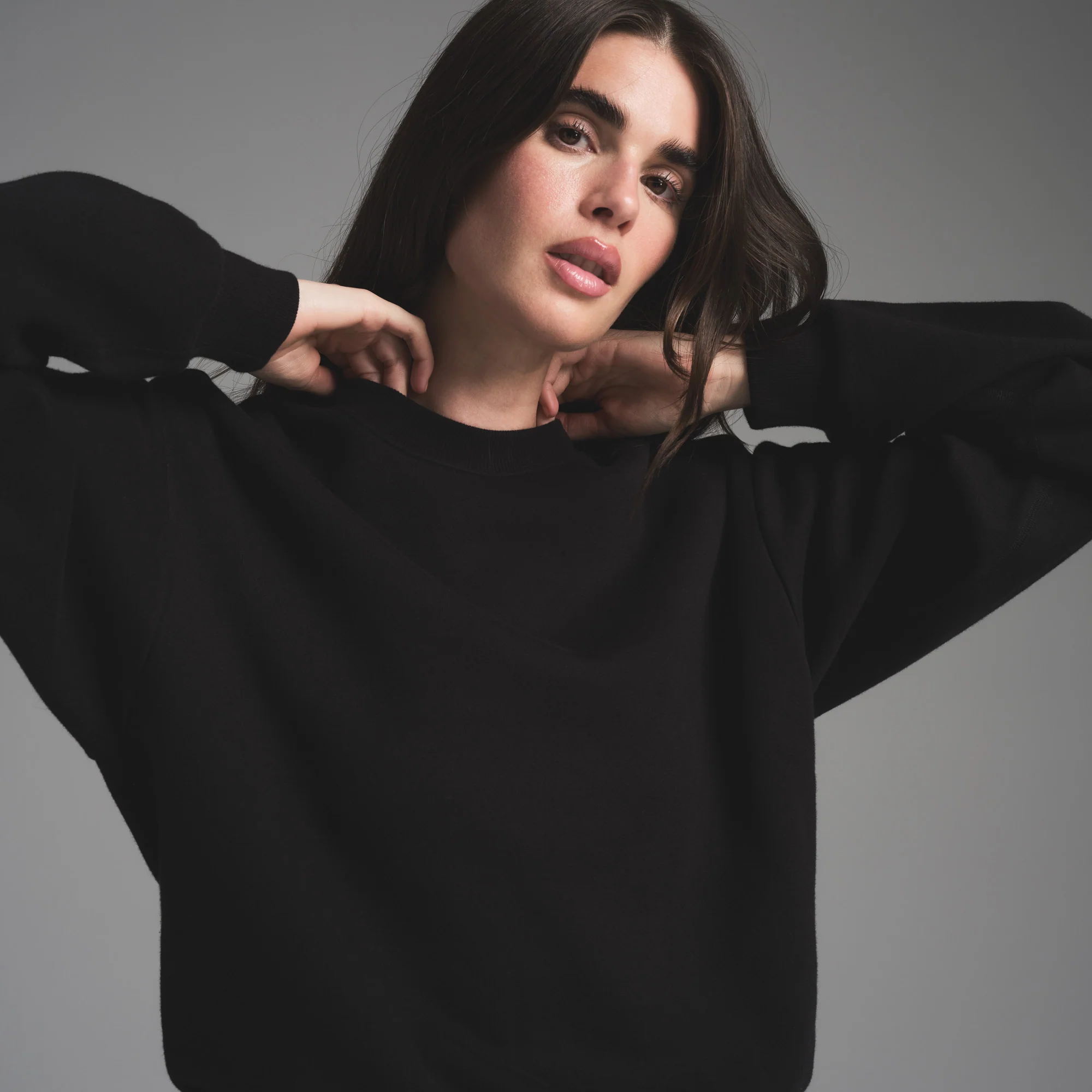 COTTON FLEECE CLASSIC CREWNECK | ONYX - Image 5