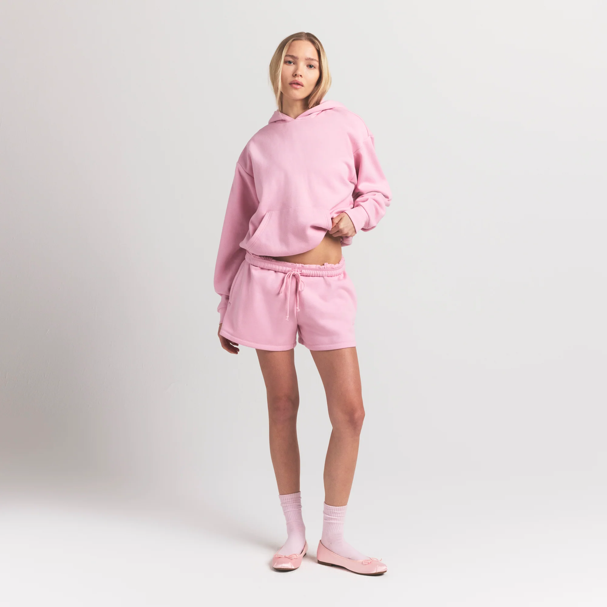 COTTON FLEECE CLASSIC HOODIE | HALITE - Image 4
