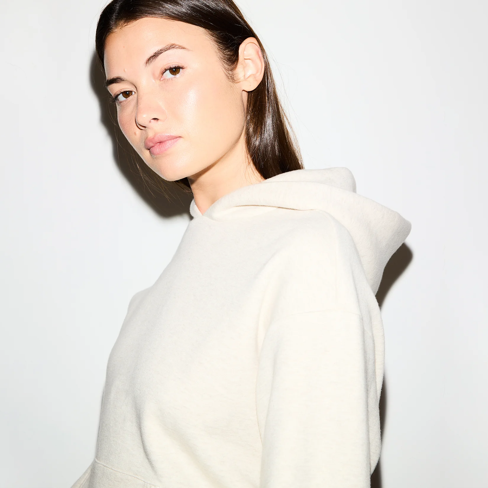 COTTON FLEECE CLASSIC HOODIE | OATMEAL HEATHER - Image 5