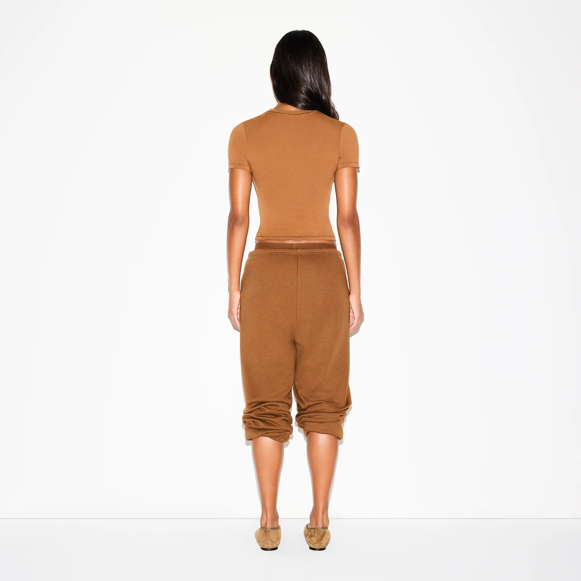COTTON FLEECE CLASSIC JOGGER | BISON - Image 5