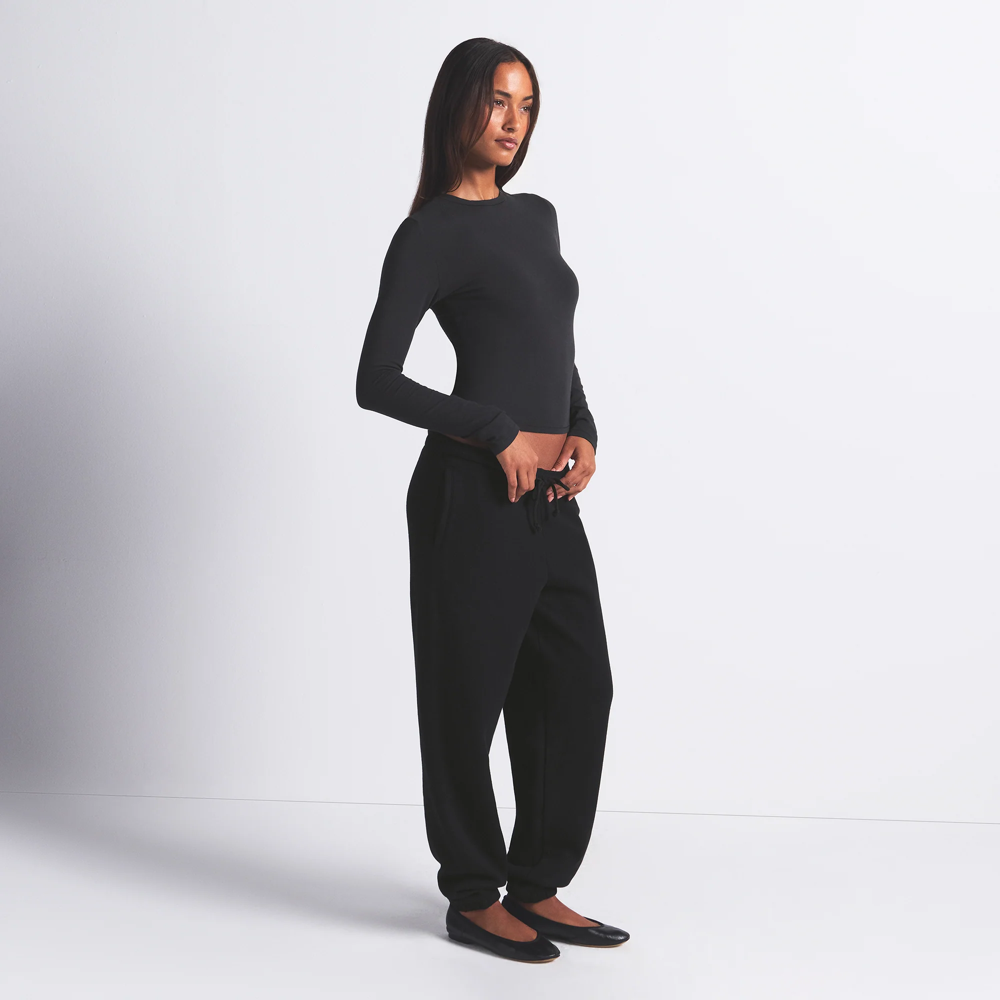COTTON FLEECE CLASSIC JOGGER | ONYX - Image 4