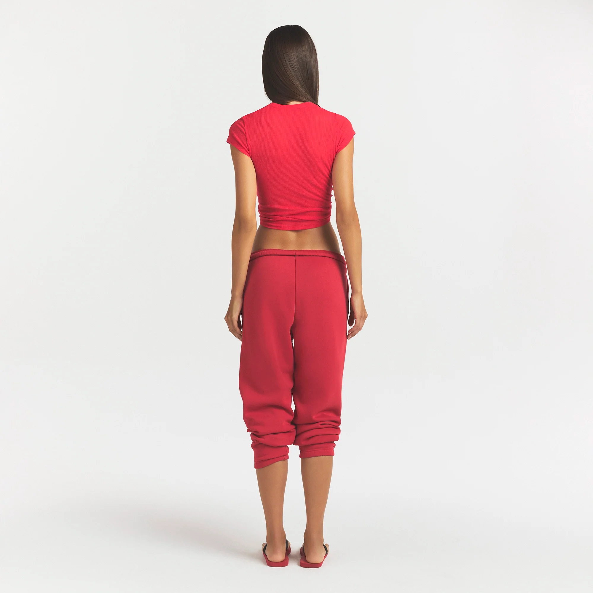 COTTON FLEECE CLASSIC JOGGER | WASHED RED - Image 5
