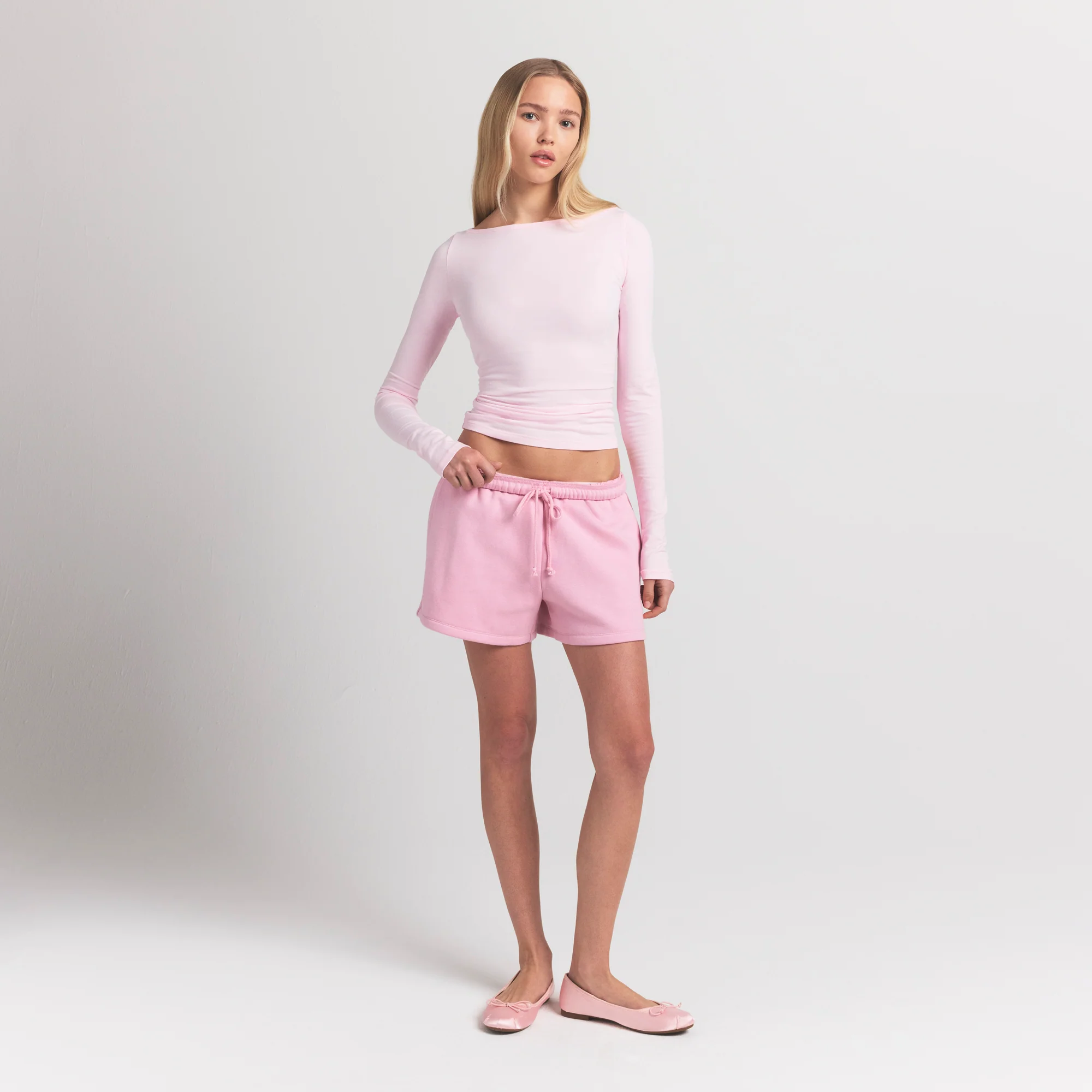 COTTON FLEECE CLASSIC SHORT | HALITE - Image 2