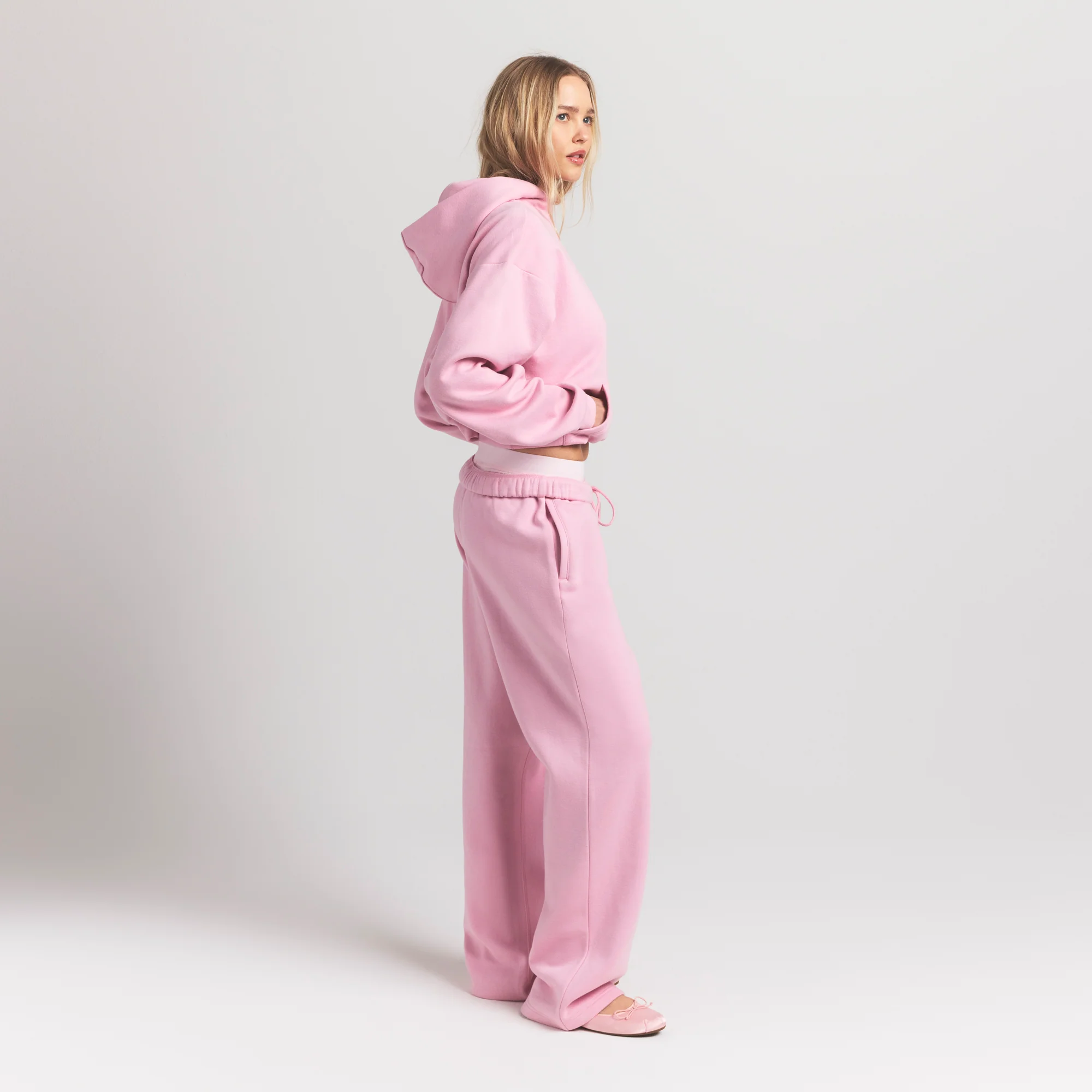 COTTON FLEECE CLASSIC STRAIGHT LEG PANT | HALITE - Image 3