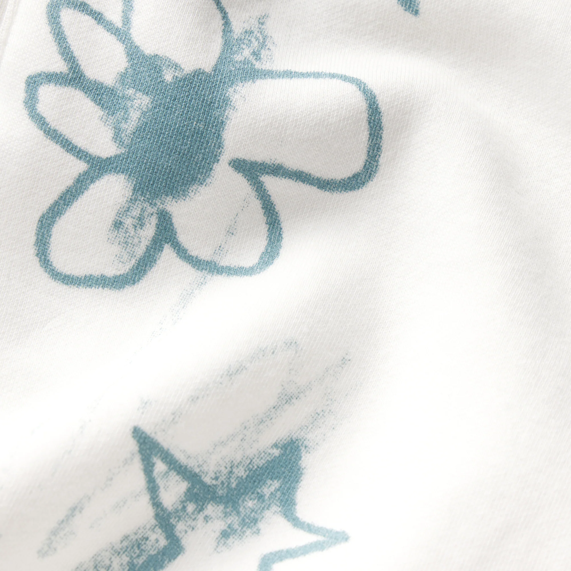 COTTON FLEECE CLASSIC STRAIGHT LEG PANT | MARBLE MULTI DOODLE PRINT - Image 7