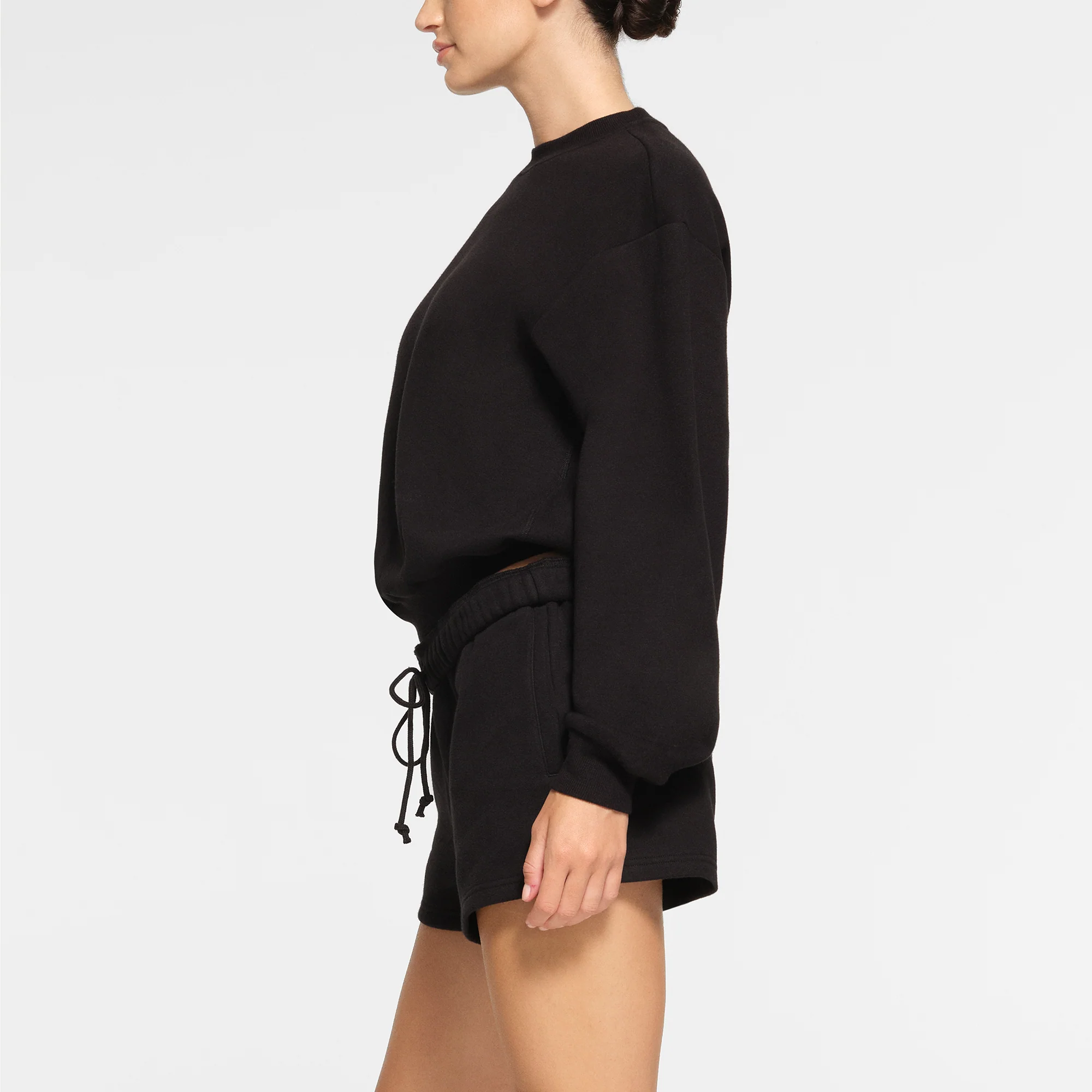 COTTON FLEECE CREWNECK | ONYX - Image 3