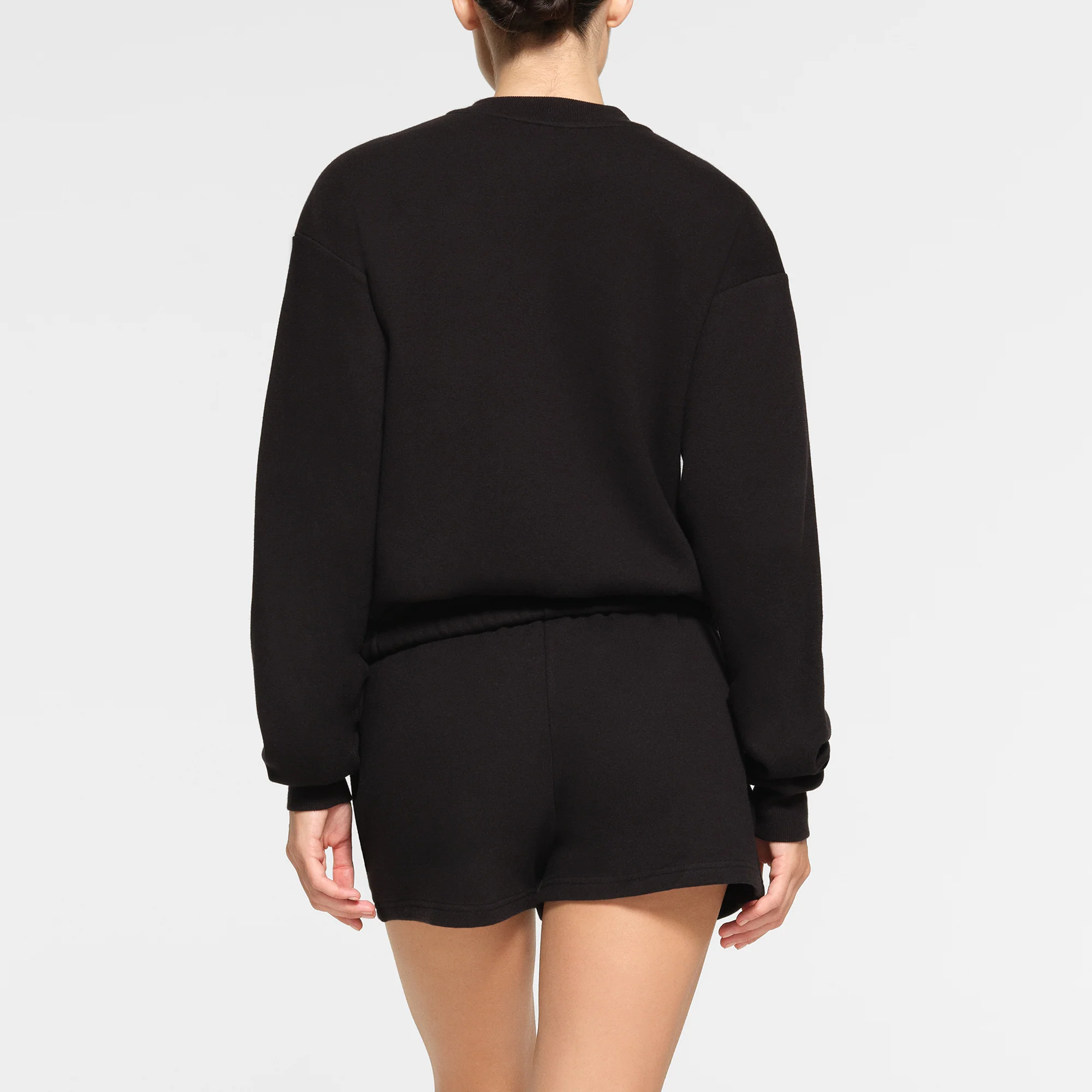 COTTON FLEECE CREWNECK | ONYX - Image 4