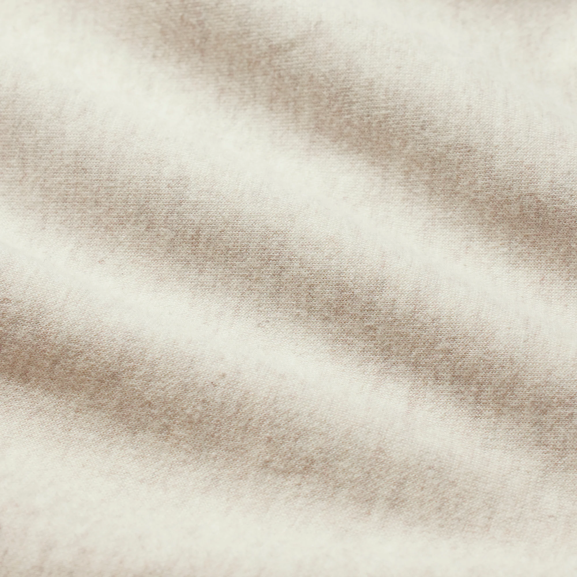 COTTON FLEECE FOLDOVER MINI SKIRT | OATMEAL HEATHER - Image 6