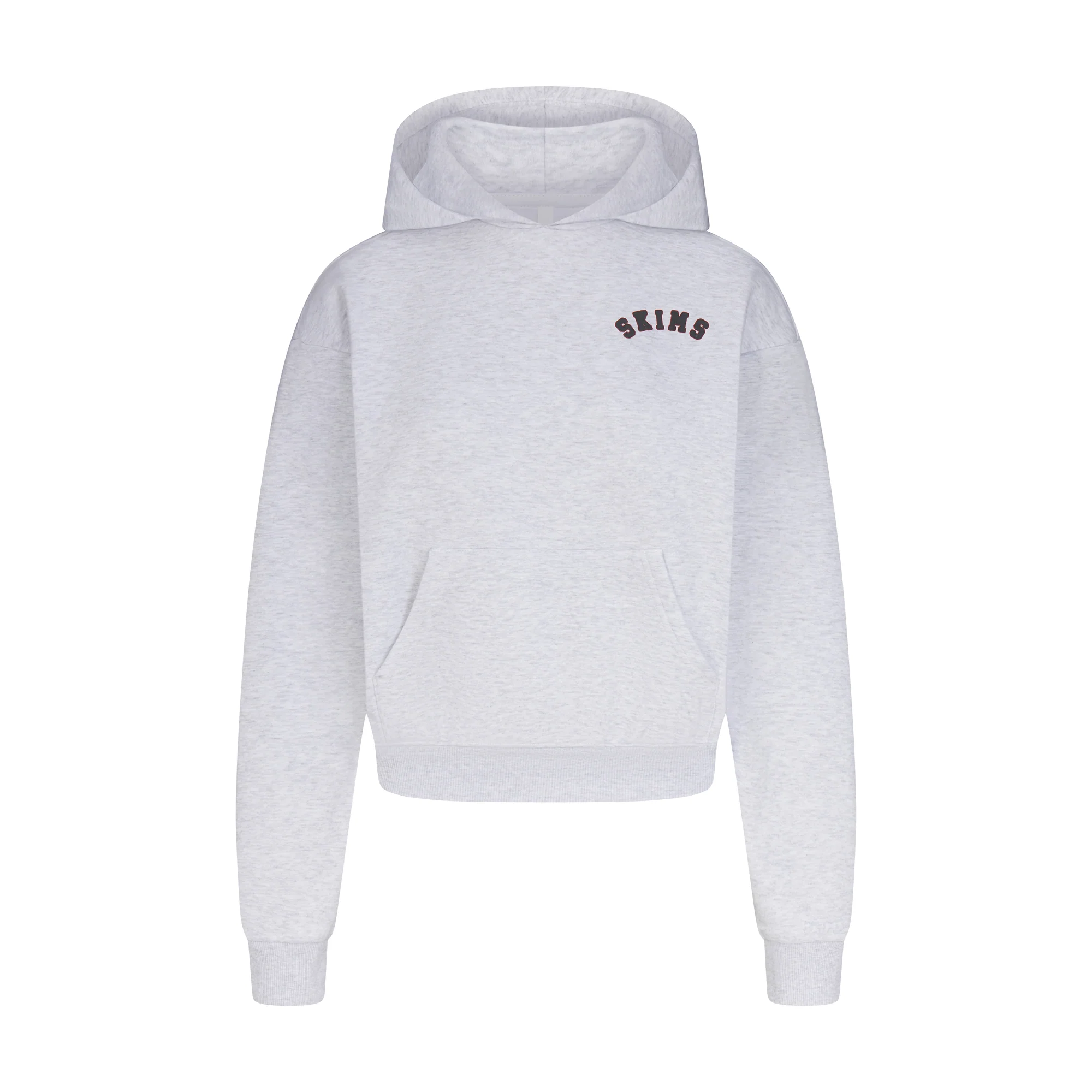 COTTON FLEECE LOGO CLASSIC HOODIE | ONYX ARCHED LOGO PATCH
