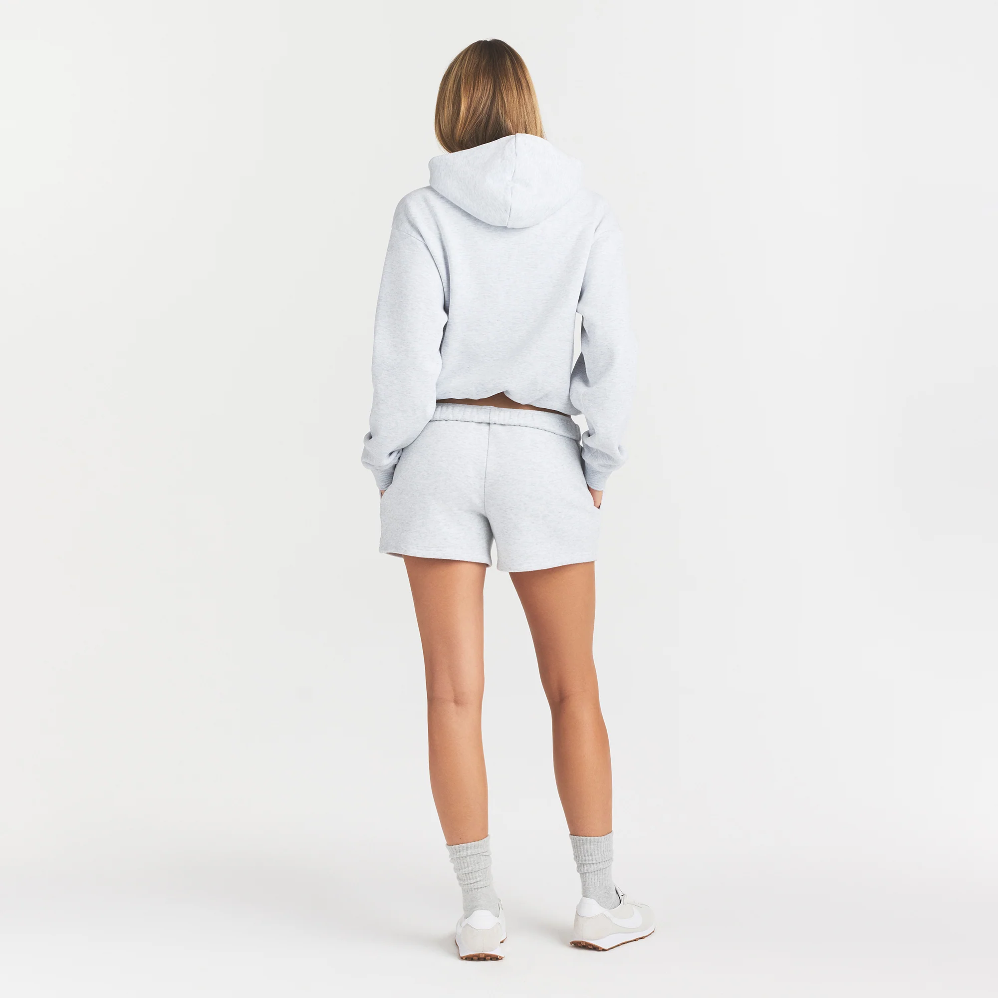 COTTON FLEECE LOGO CLASSIC HOODIE | ONYX ARCHED LOGO PATCH - Image 5