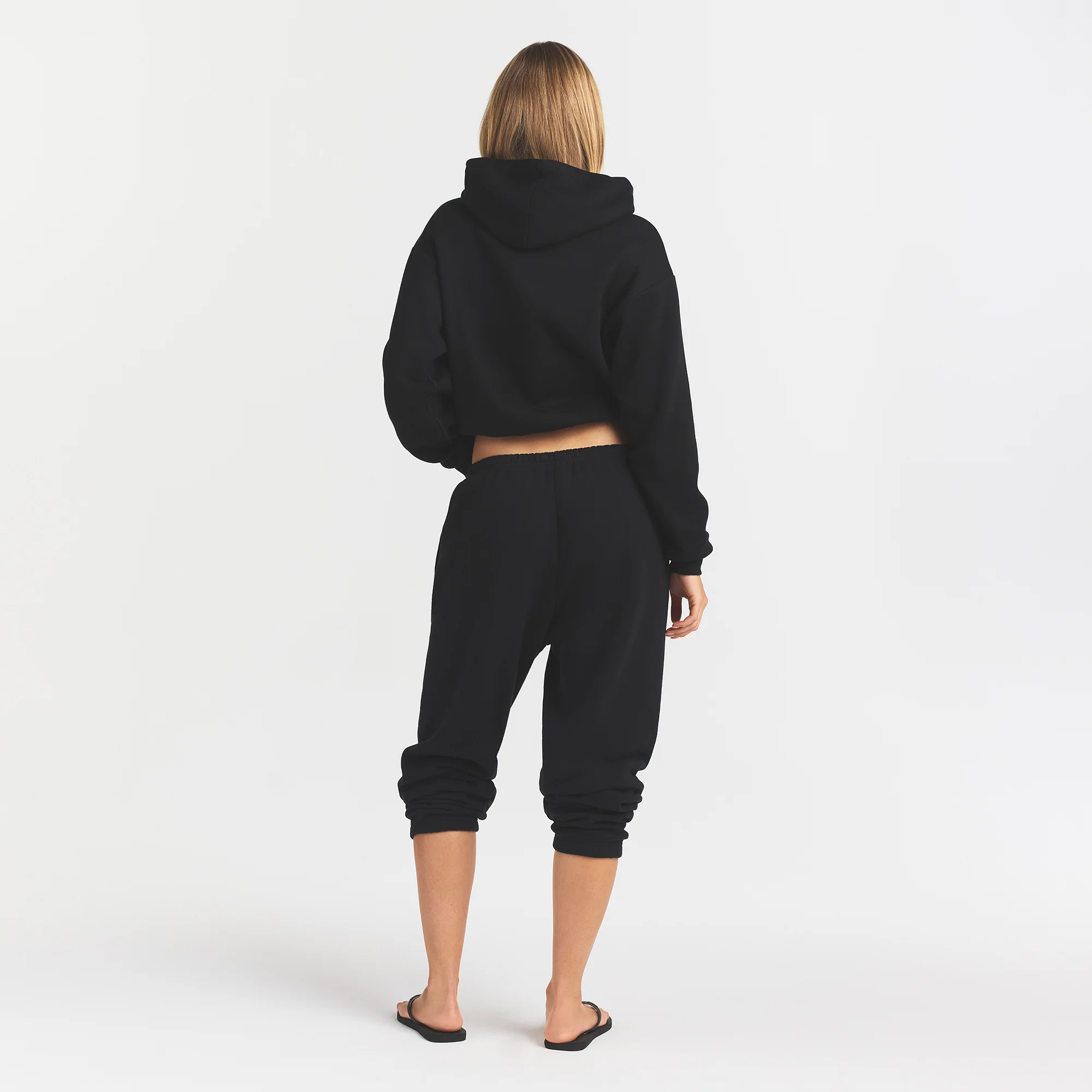 COTTON FLEECE LOGO CLASSIC HOODIE | SNOW ARCHED LOGO PATCH - Image 5