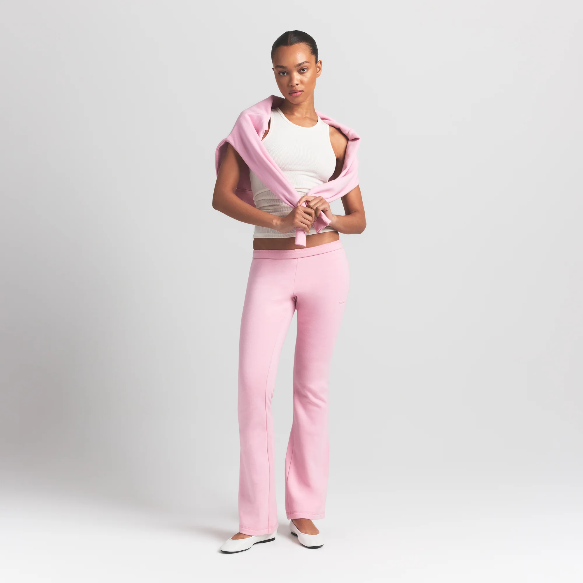 COTTON FLEECE SLIM PANT | HALITE - Image 2