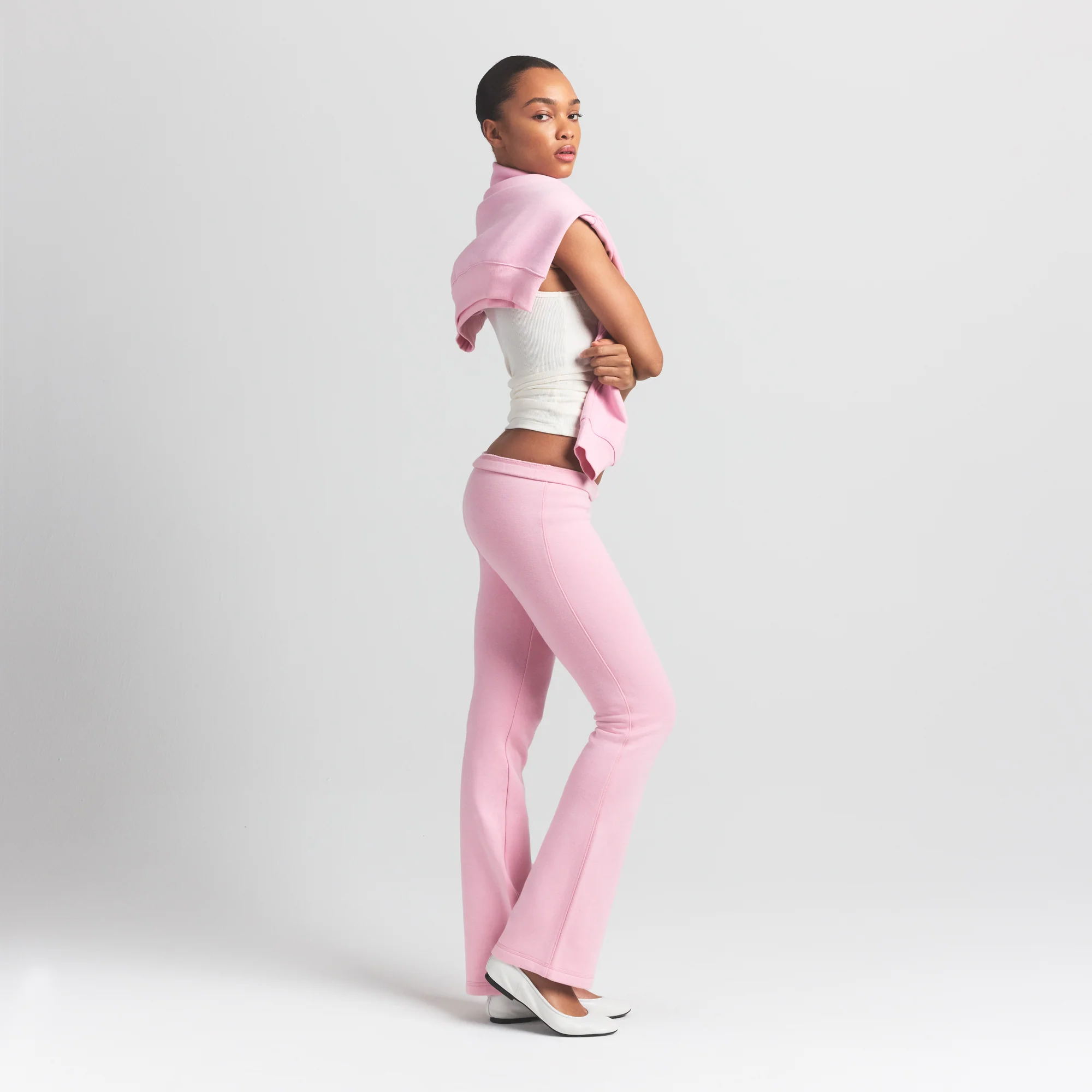 COTTON FLEECE SLIM PANT | HALITE - Image 5