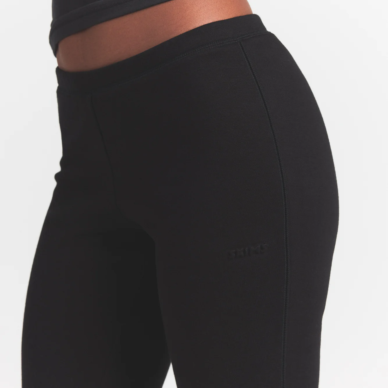 COTTON FLEECE SLIM PANT | ONYX - Image 3