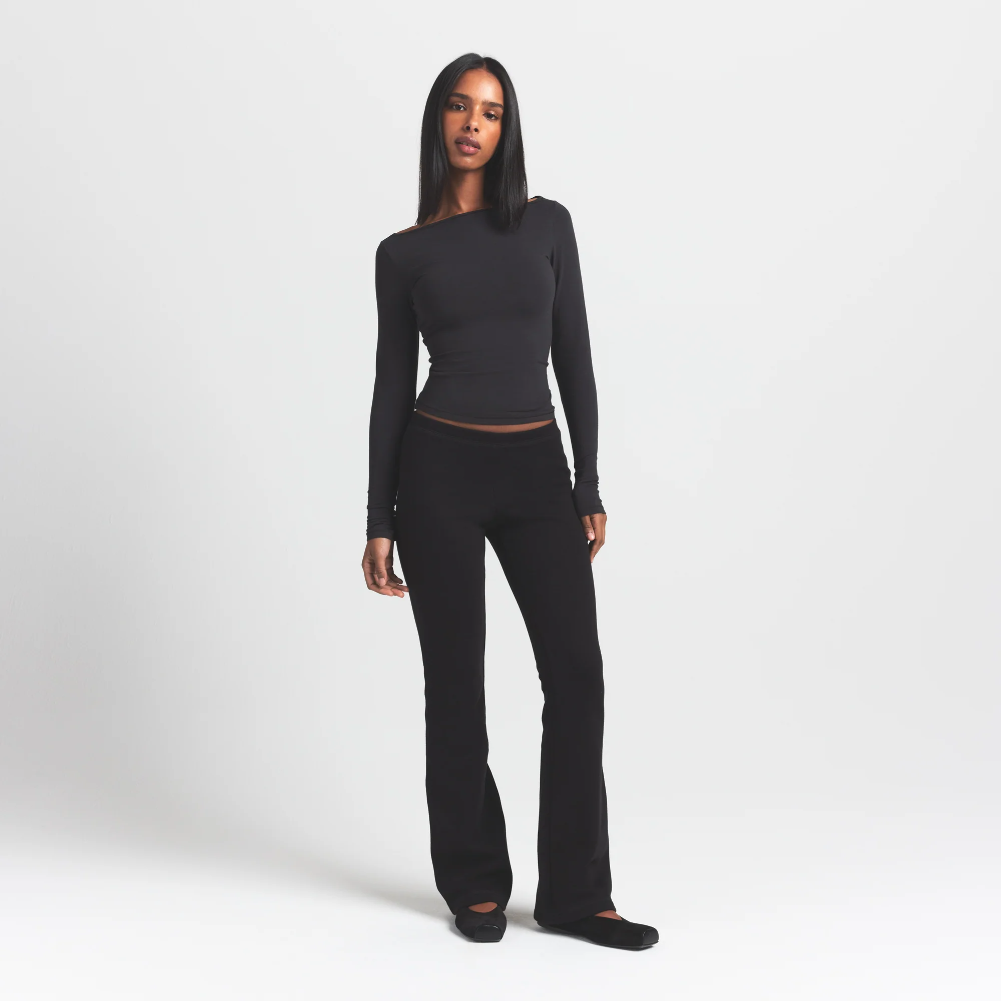 COTTON FLEECE SLIM PANT | ONYX - Image 4