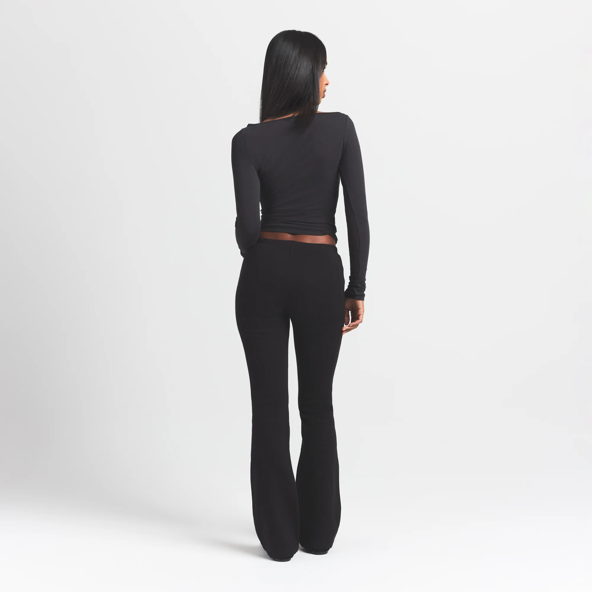 COTTON FLEECE SLIM PANT | ONYX - Image 6