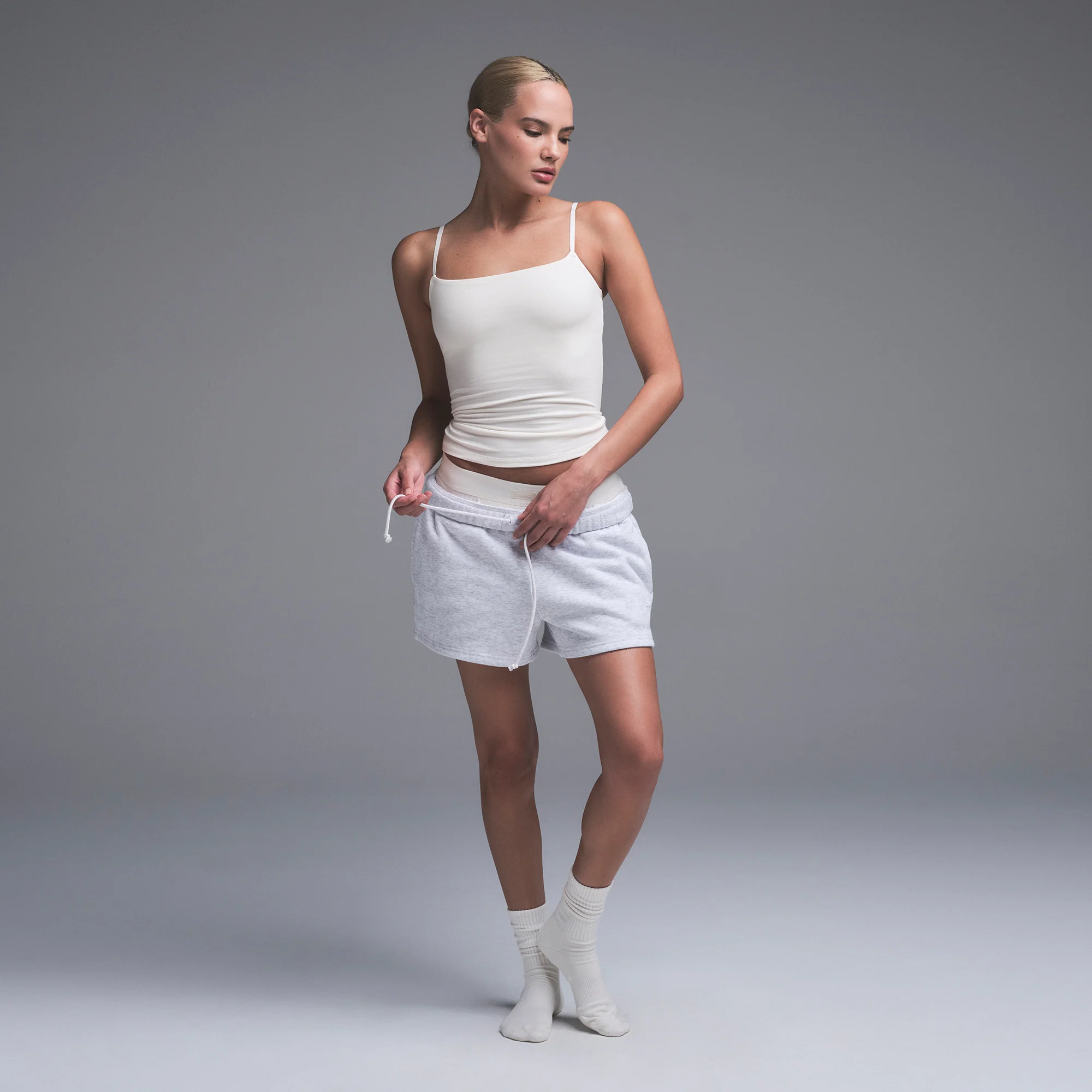 COTTON JERSEY CAMI | MARBLE - Image 4