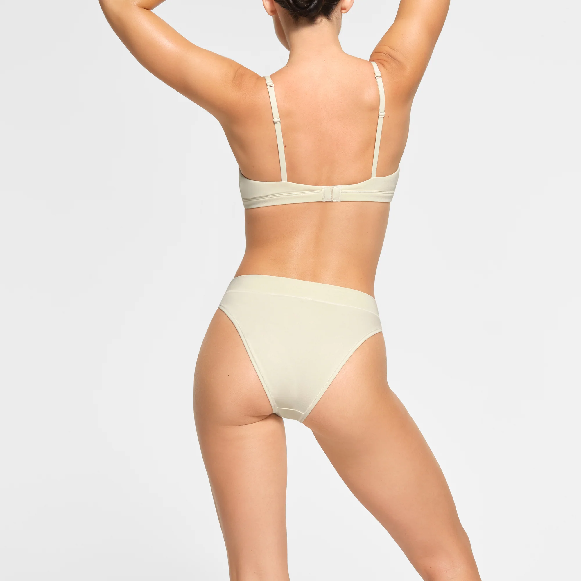 COTTON JERSEY CHEEKY TANGA | BONE - Image 4