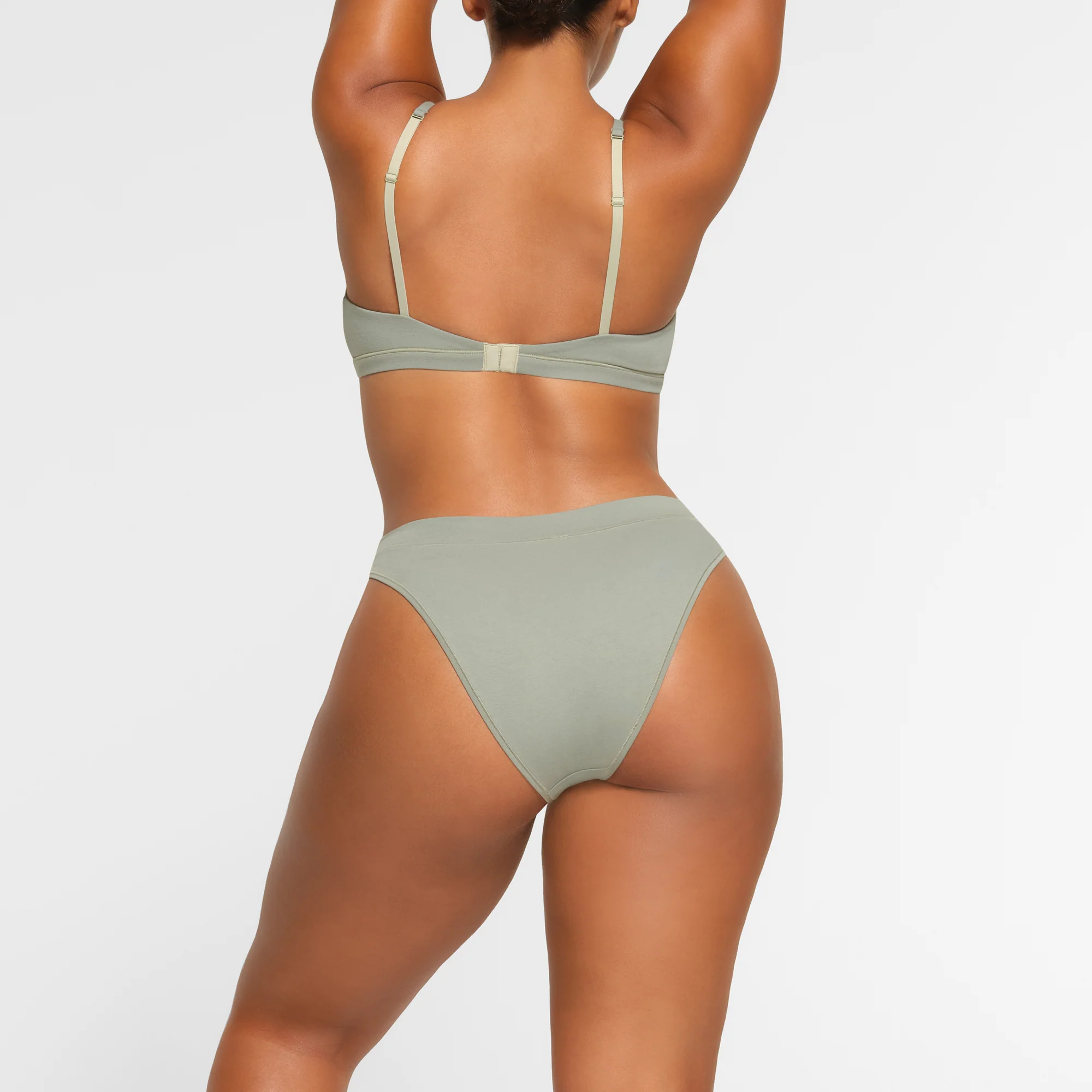 COTTON JERSEY CHEEKY TANGA | MINERAL - Image 4