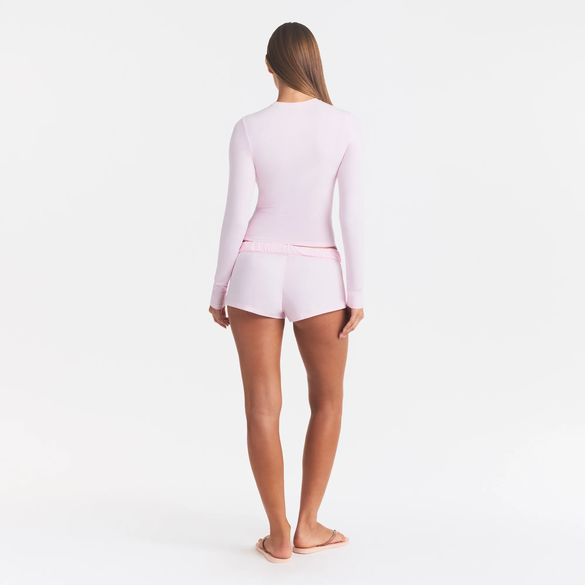 COTTON JERSEY LONG SLEEVE T-SHIRT | CHERRY BLOSSOM - Image 4