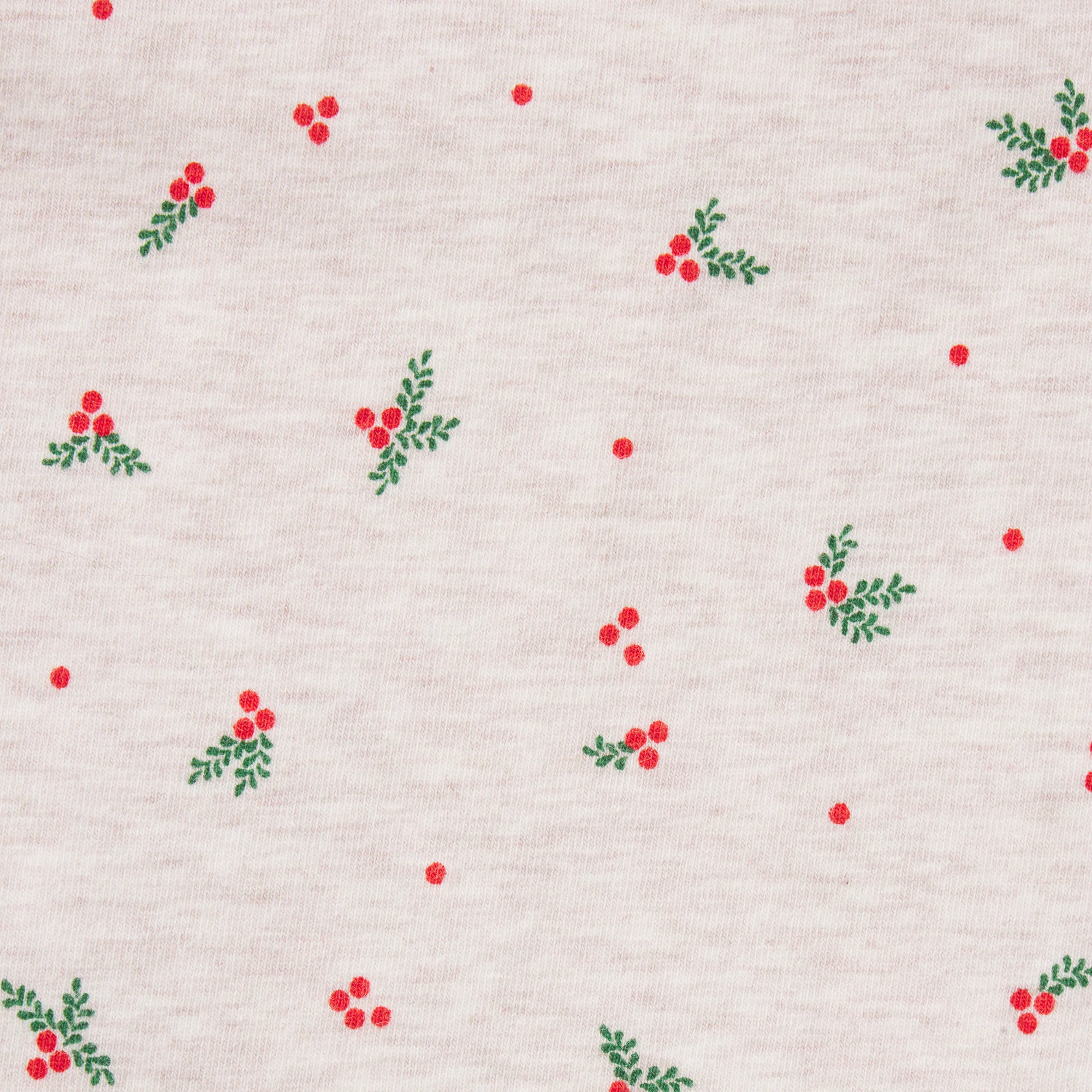 COTTON JERSEY CAMI | OATMEAL HEATHER HOLLY PRINT - Image 7