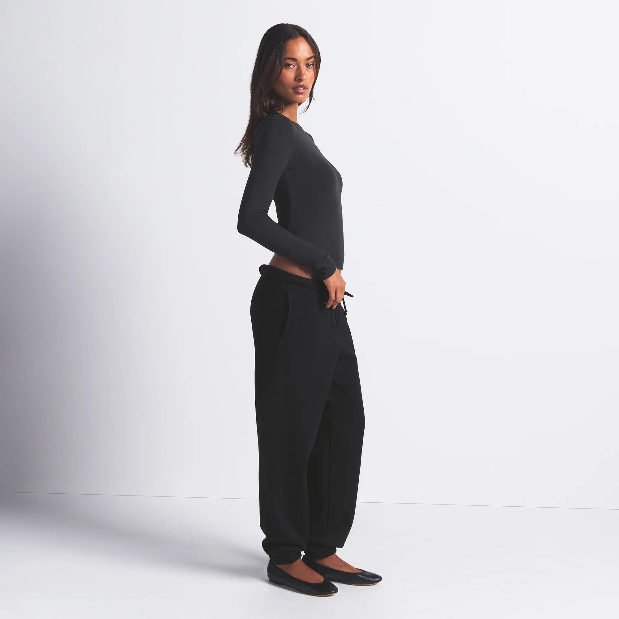 COTTON JERSEY LONG SLEEVE T-SHIRT | SOOT - Image 5