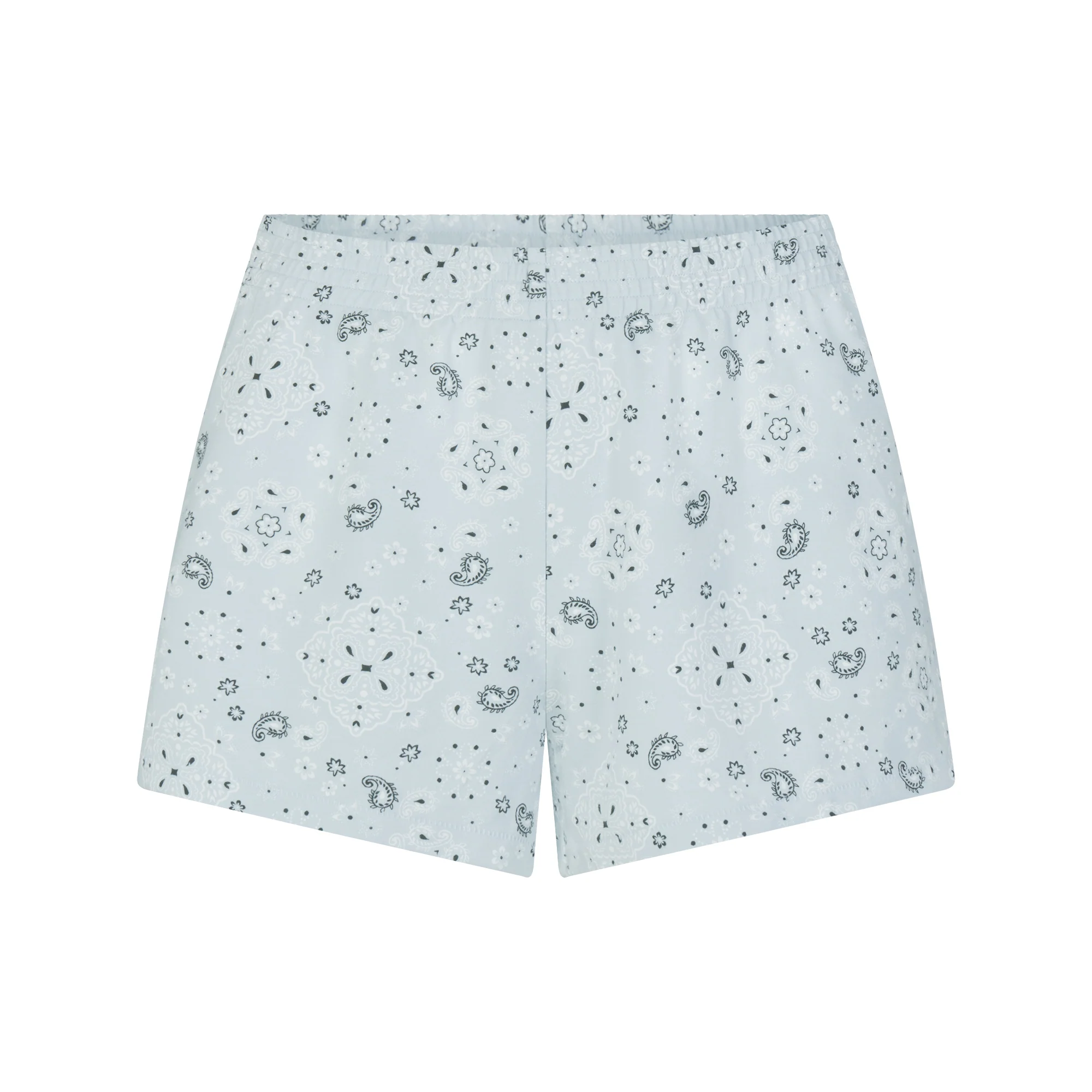 COTTON JERSEY LOOSE SHORT | POWDER BLUE BANDANA