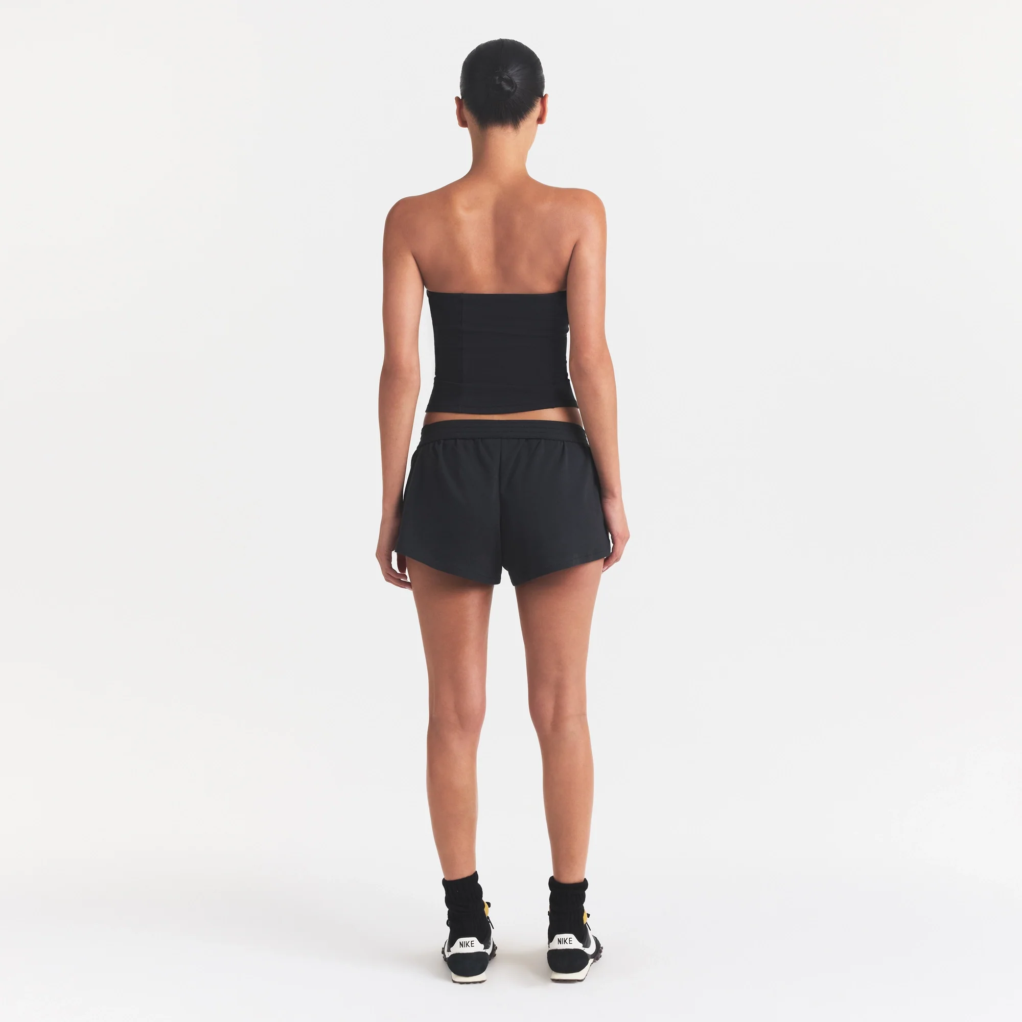 COTTON JERSEY LOOSE SHORT | SOOT - Image 5