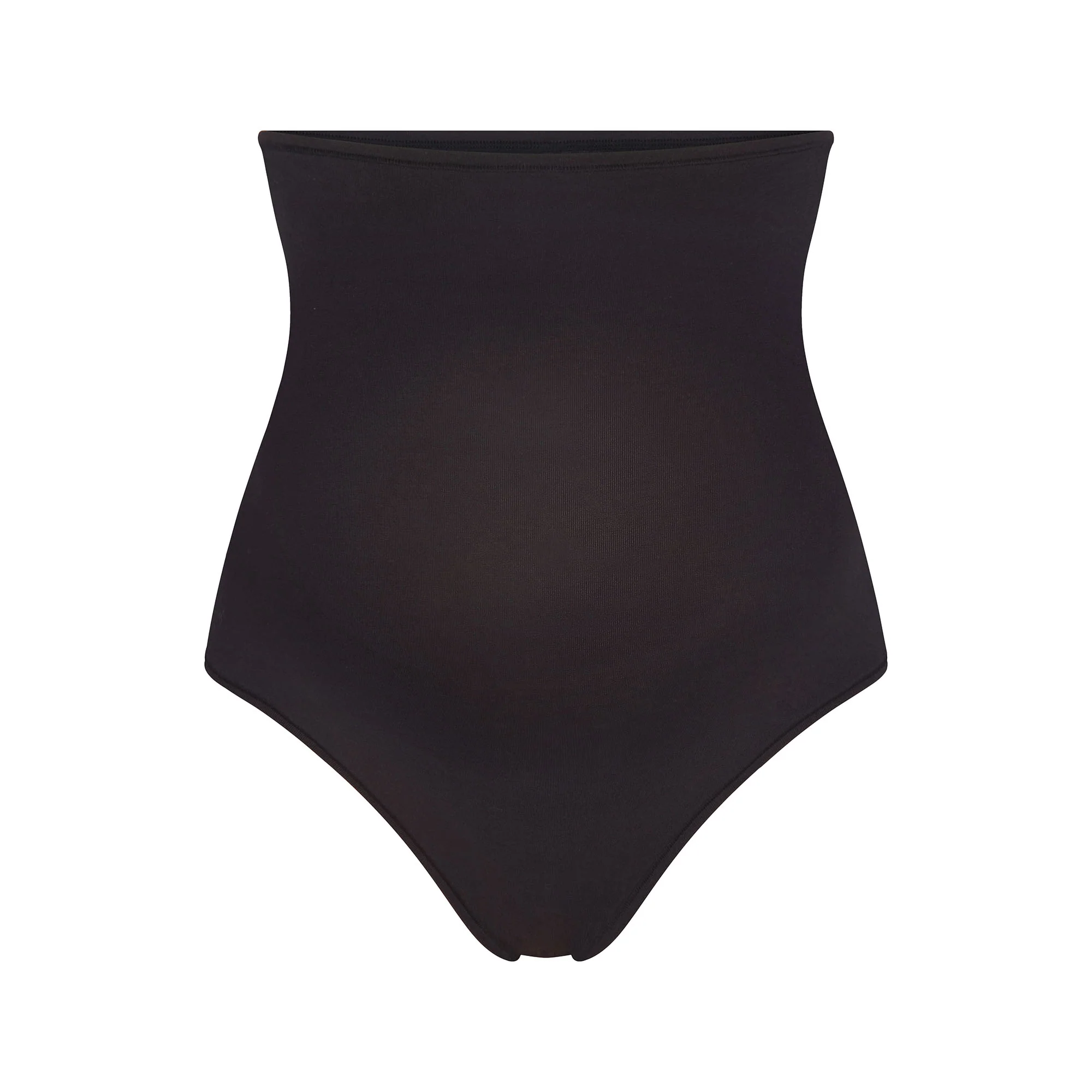 COTTON JERSEY MATERNITY HIGH-WAISTED THONG | SOOT