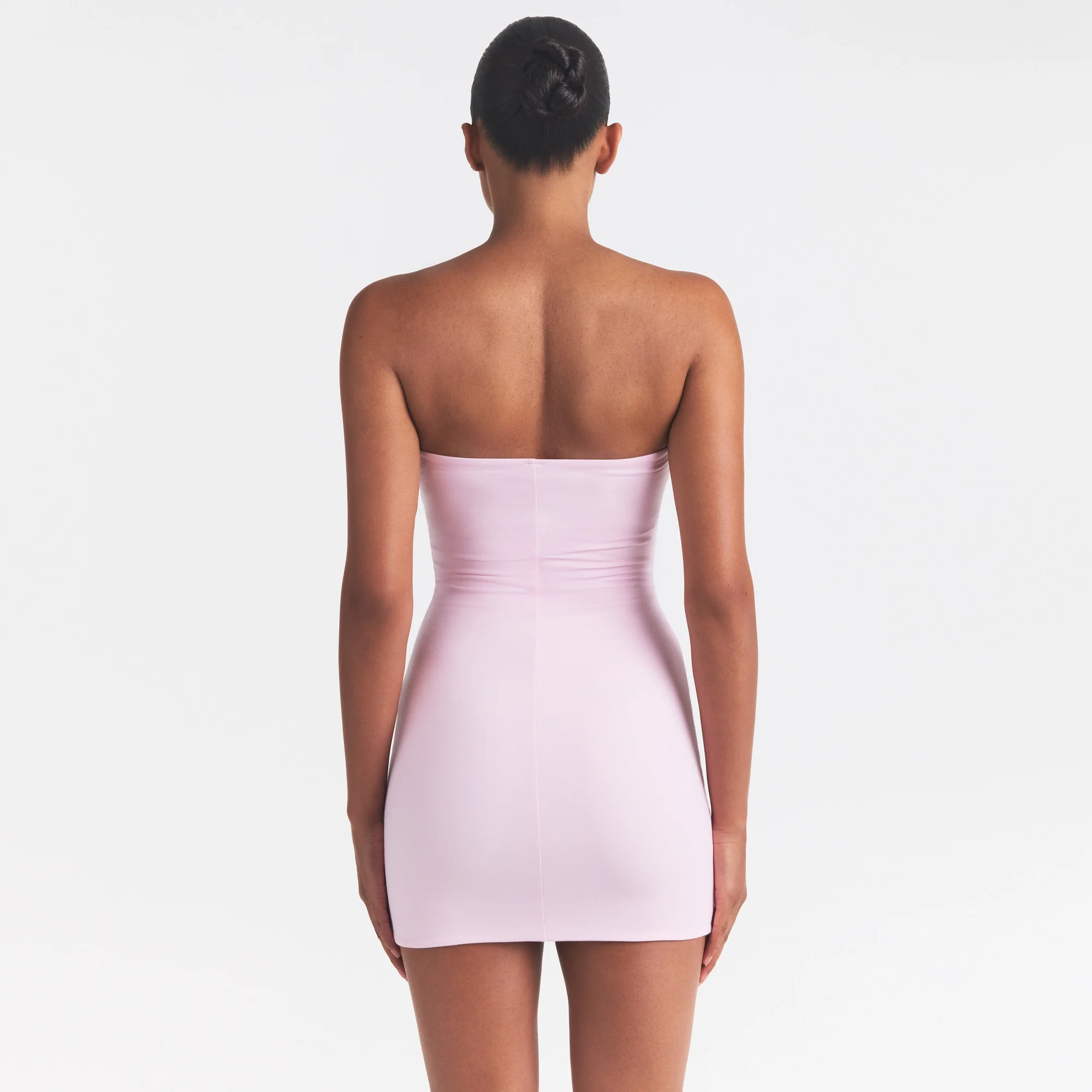 COTTON JERSEY MINI TUBE DRESS | CHERRY BLOSSOM - Image 5