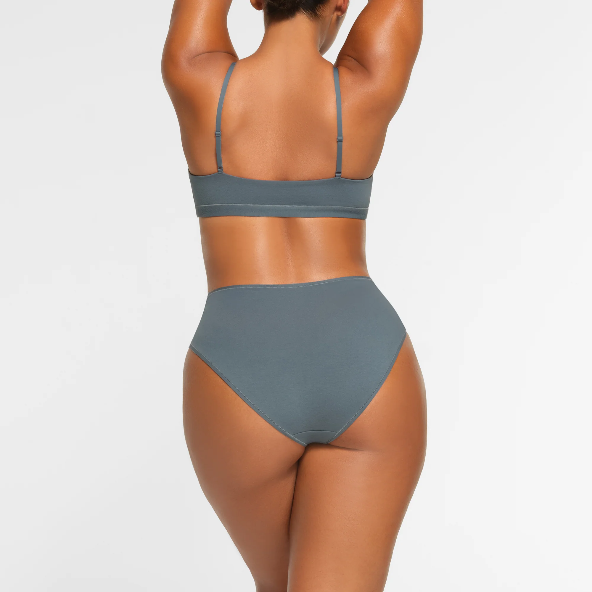 COTTON JERSEY SCOOP BRALETTE | KYANITE - Image 4