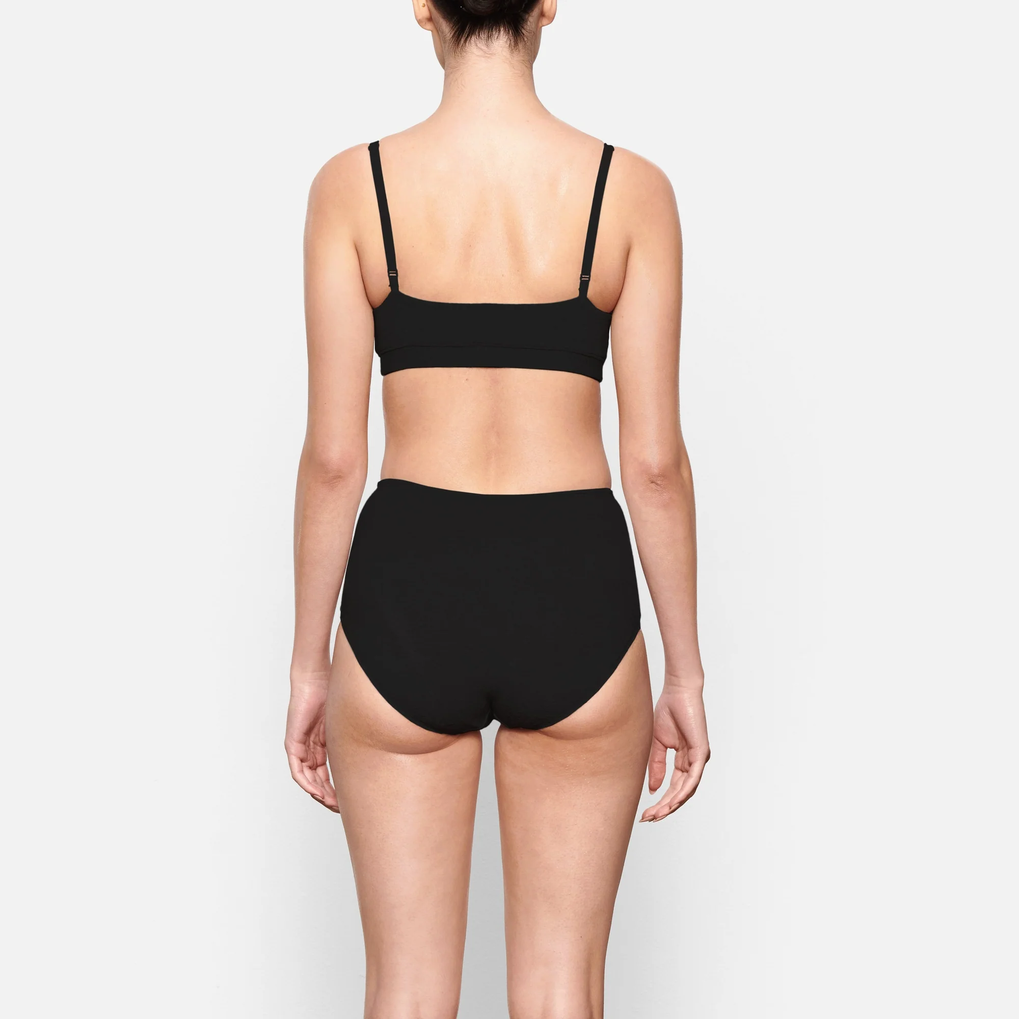 COTTON JERSEY SCOOP BRALETTE | SOOT - Image 4