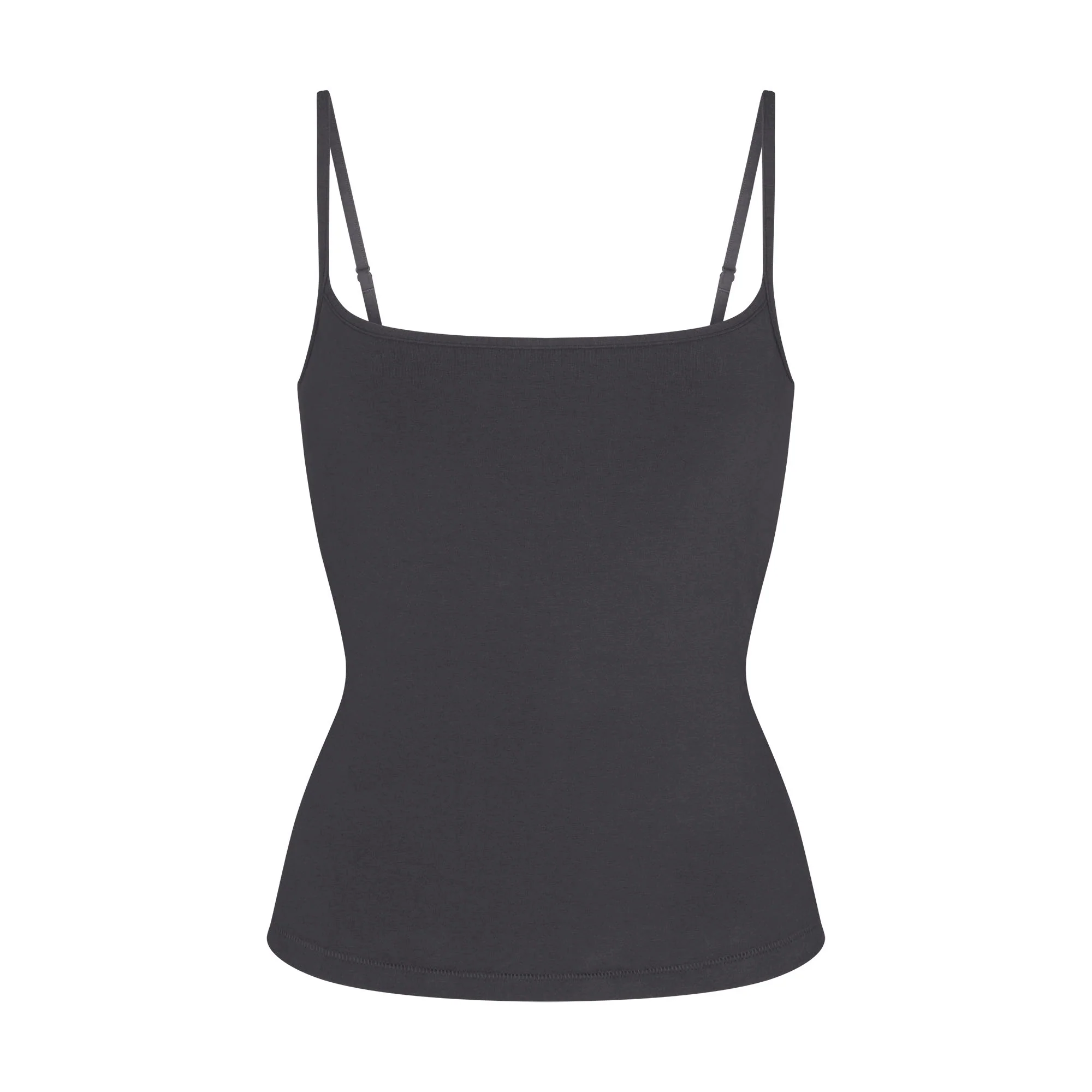 COTTON JERSEY SCOOP NECK CAMI | ASH