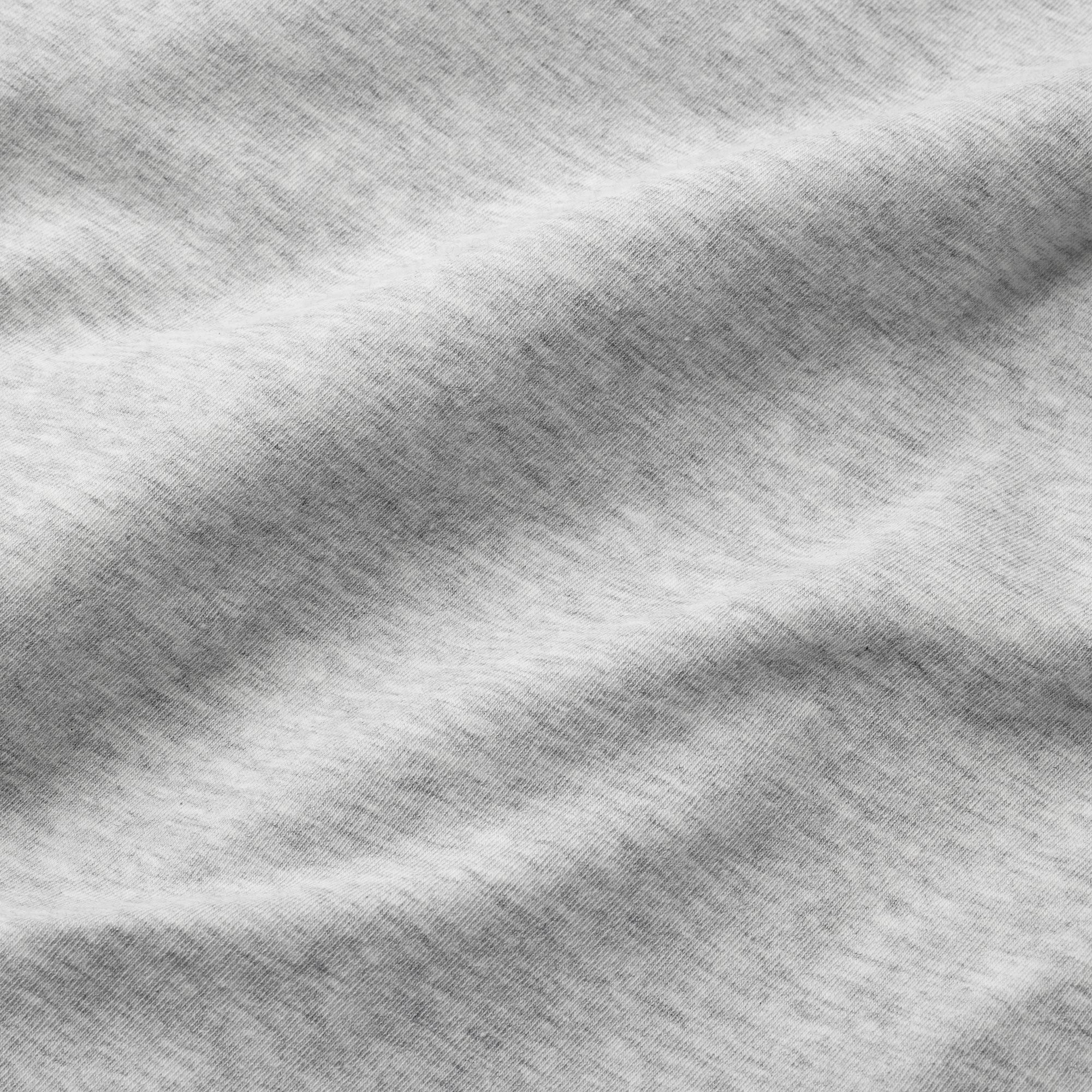 COTTON JERSEY SCOOP NECK T-SHIRT | LIGHT HEATHER GREY - Image 6