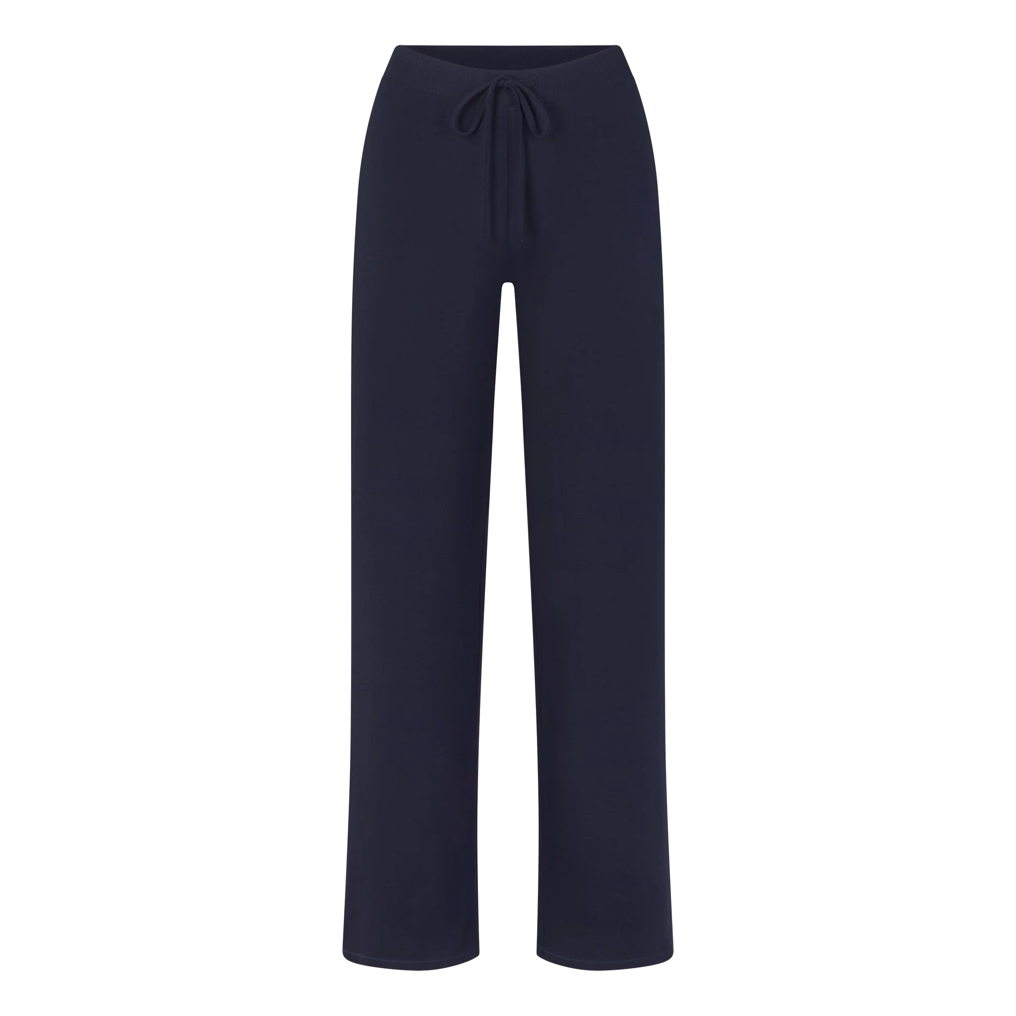 COTTON JERSEY STRAIGHT LEG PANT | NAVY