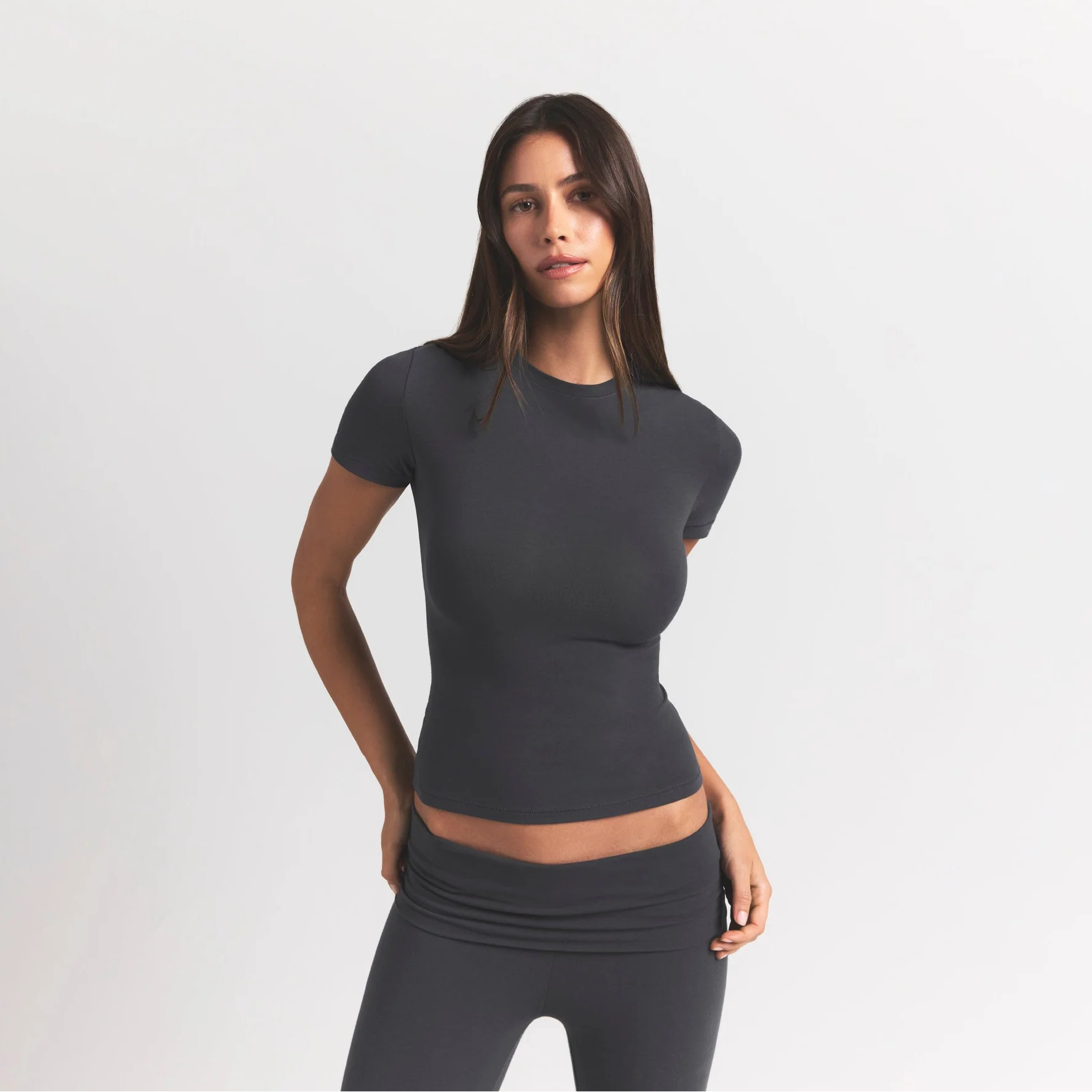 COTTON JERSEY T-SHIRT | ASH - Image 4