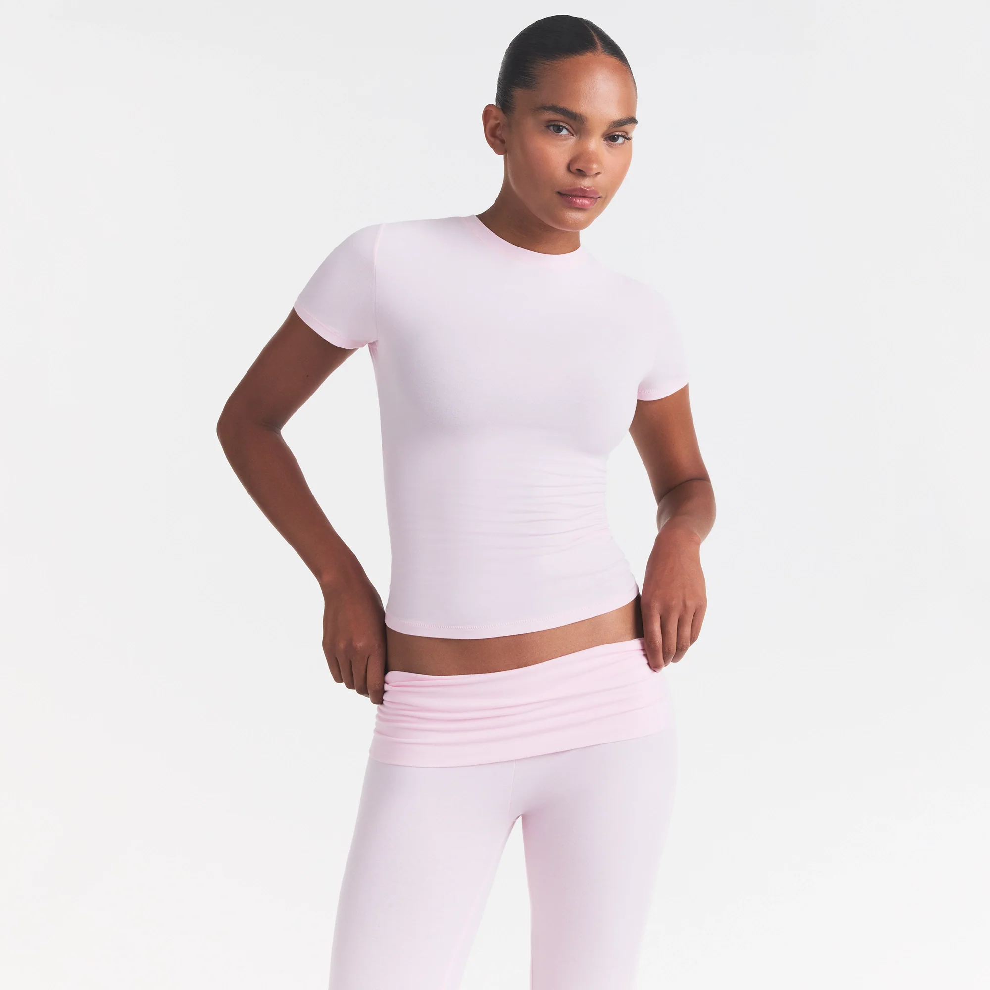 COTTON JERSEY T-SHIRT | CHERRY BLOSSOM - Image 3