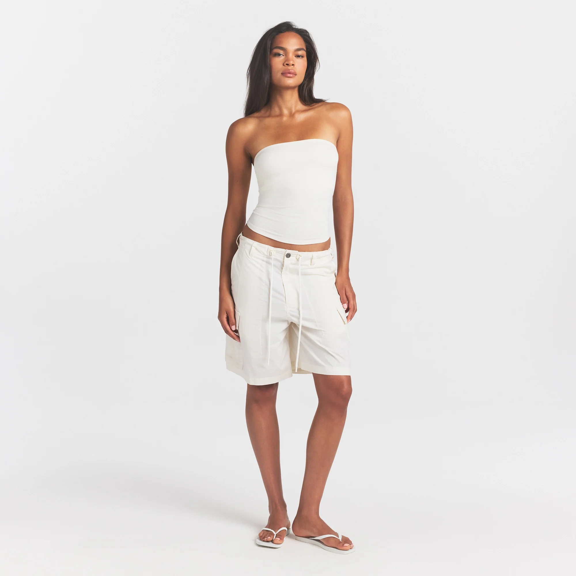 COTTON JERSEY TUBE TOP | MARBLE - Image 2