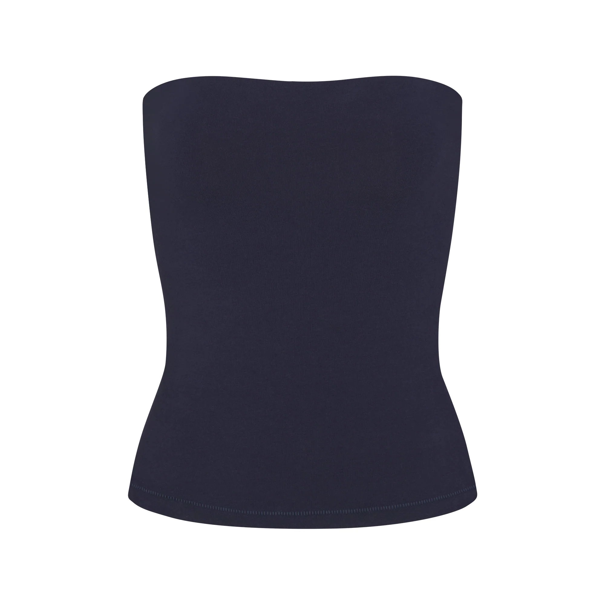 COTTON JERSEY TUBE TOP | NAVY