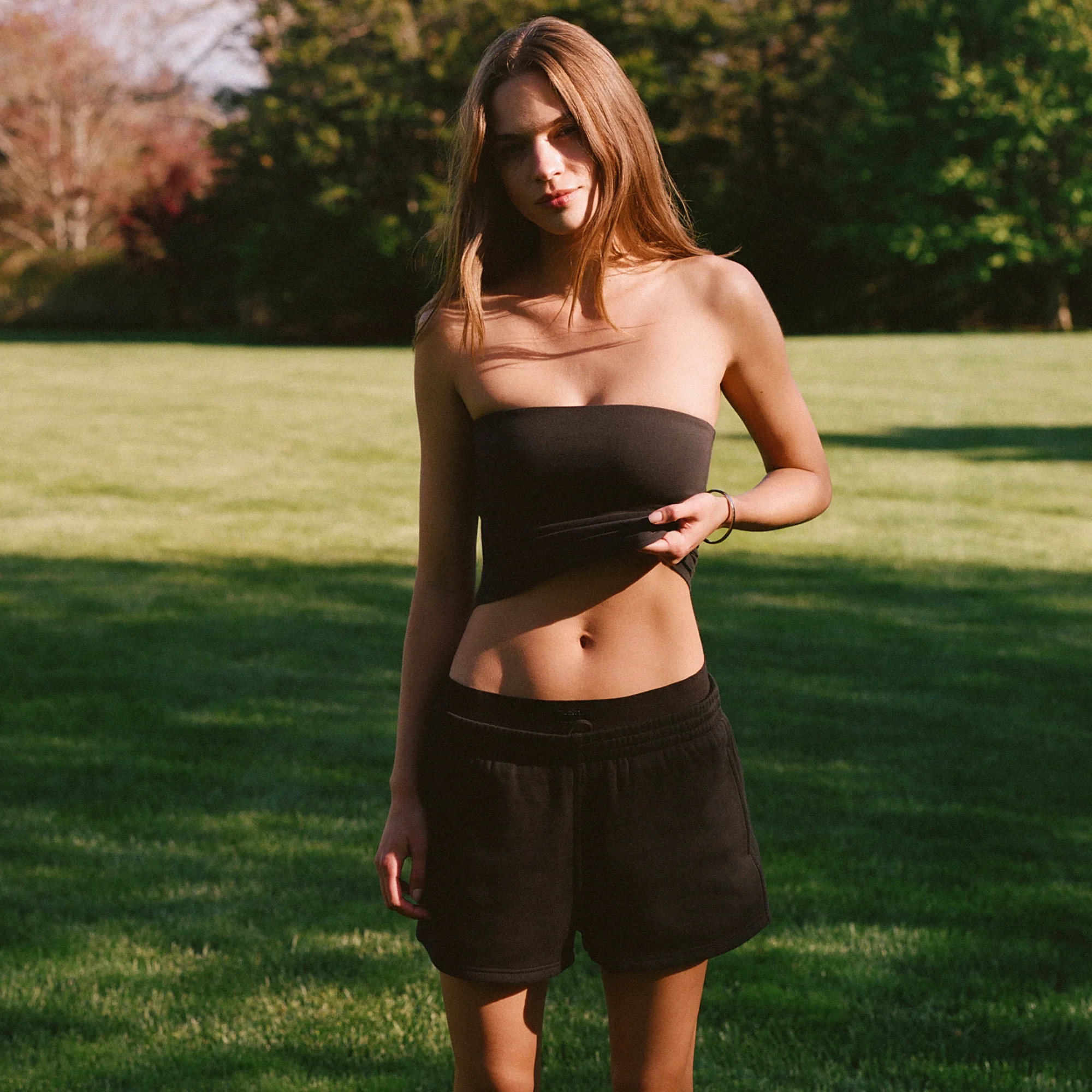 COTTON JERSEY TUBE TOP | SOOT - Image 5
